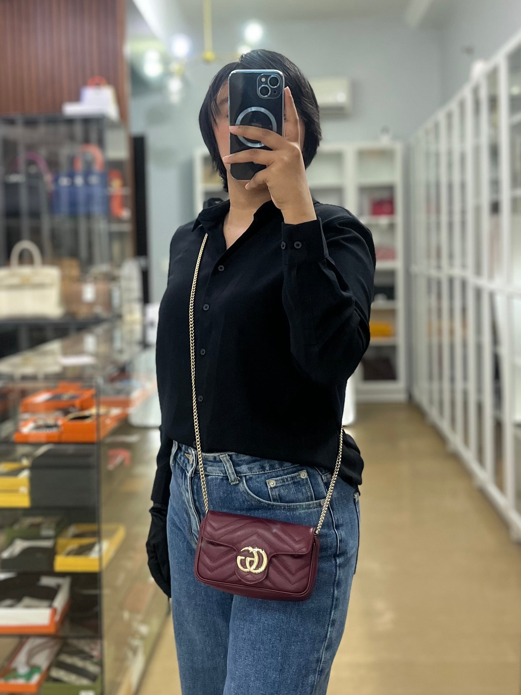 Marithe☆REGULAR LOGO SATIN MINI BAG （3color） MARITHÉ FRANÇOIS GIRBAUD REGULAR LOGO SATIN MINI BAG | WY Store