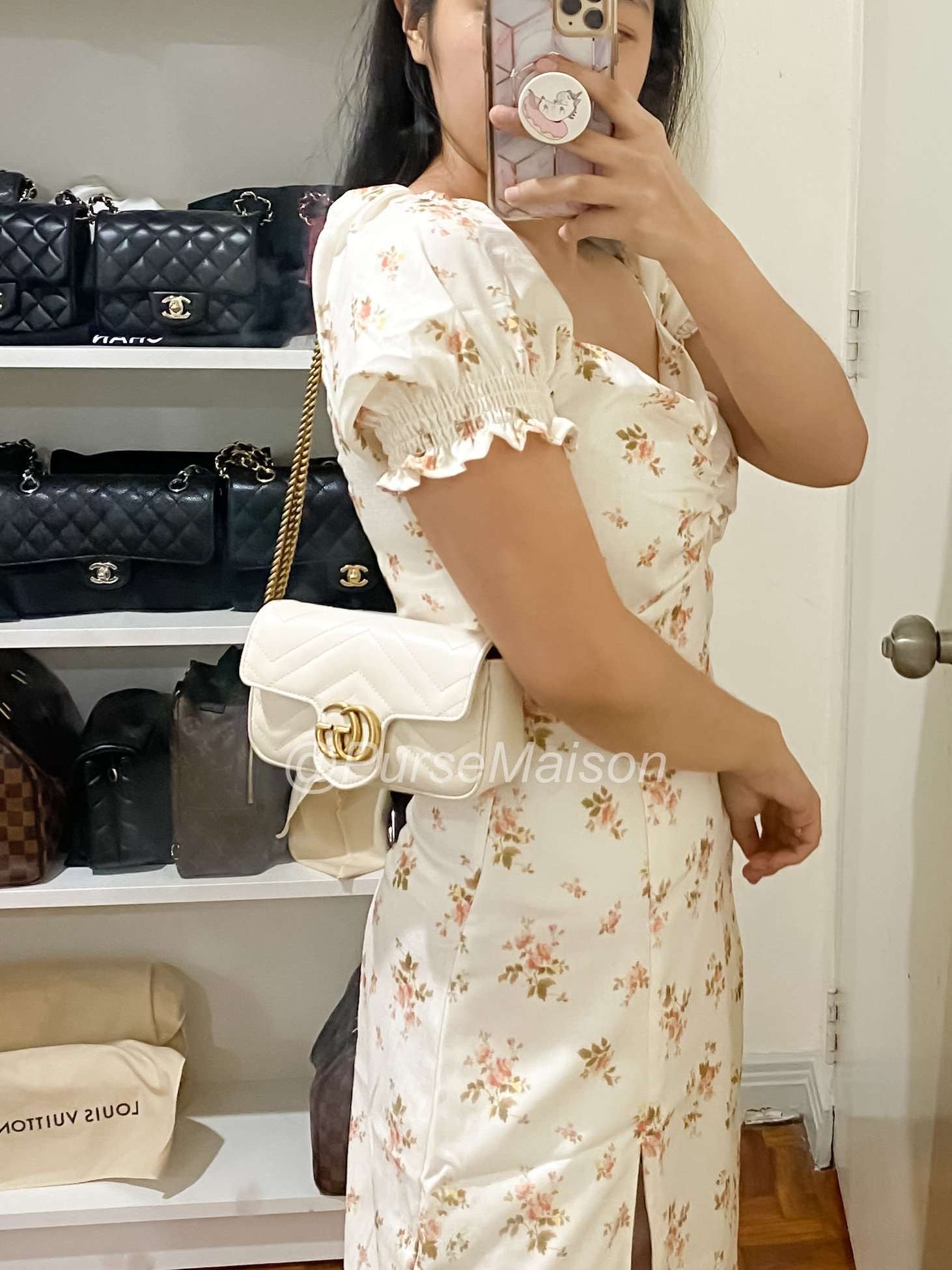 Super Mini White Marmont Chain Bag | Purse Maison Luxury Bags Shop