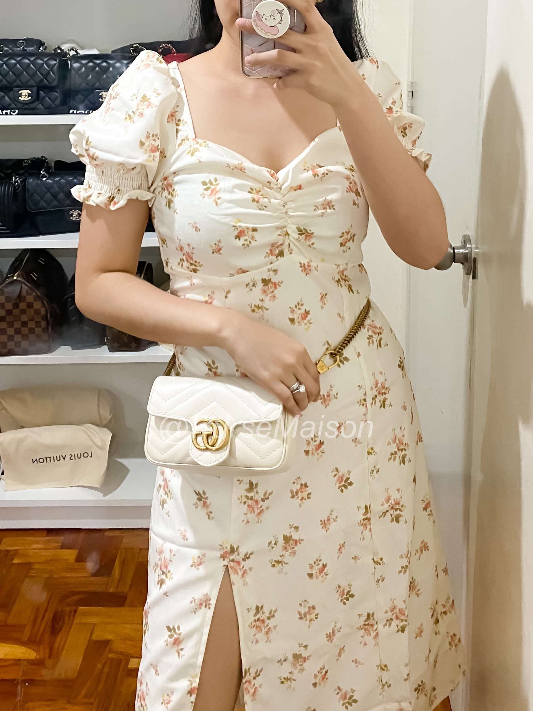 Super Mini White Marmont Chain Bag | Purse Maison Luxury Bags Shop