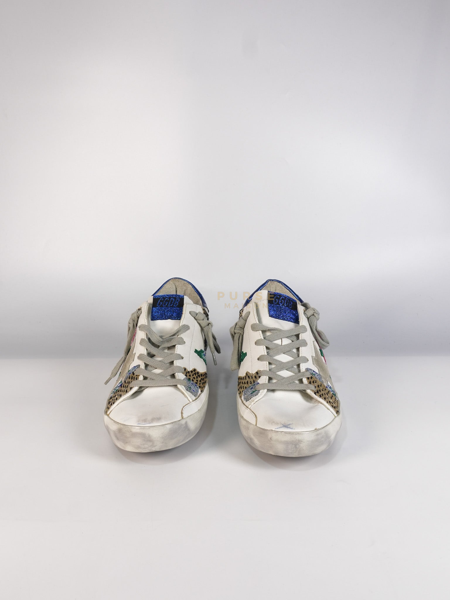 Super-Star Classic Suede Toe Leather Quarter Glitter (White/Ice/Gold/Black Sneakers Size 40 (25cm) | Purse Maison Luxury Bags Shop