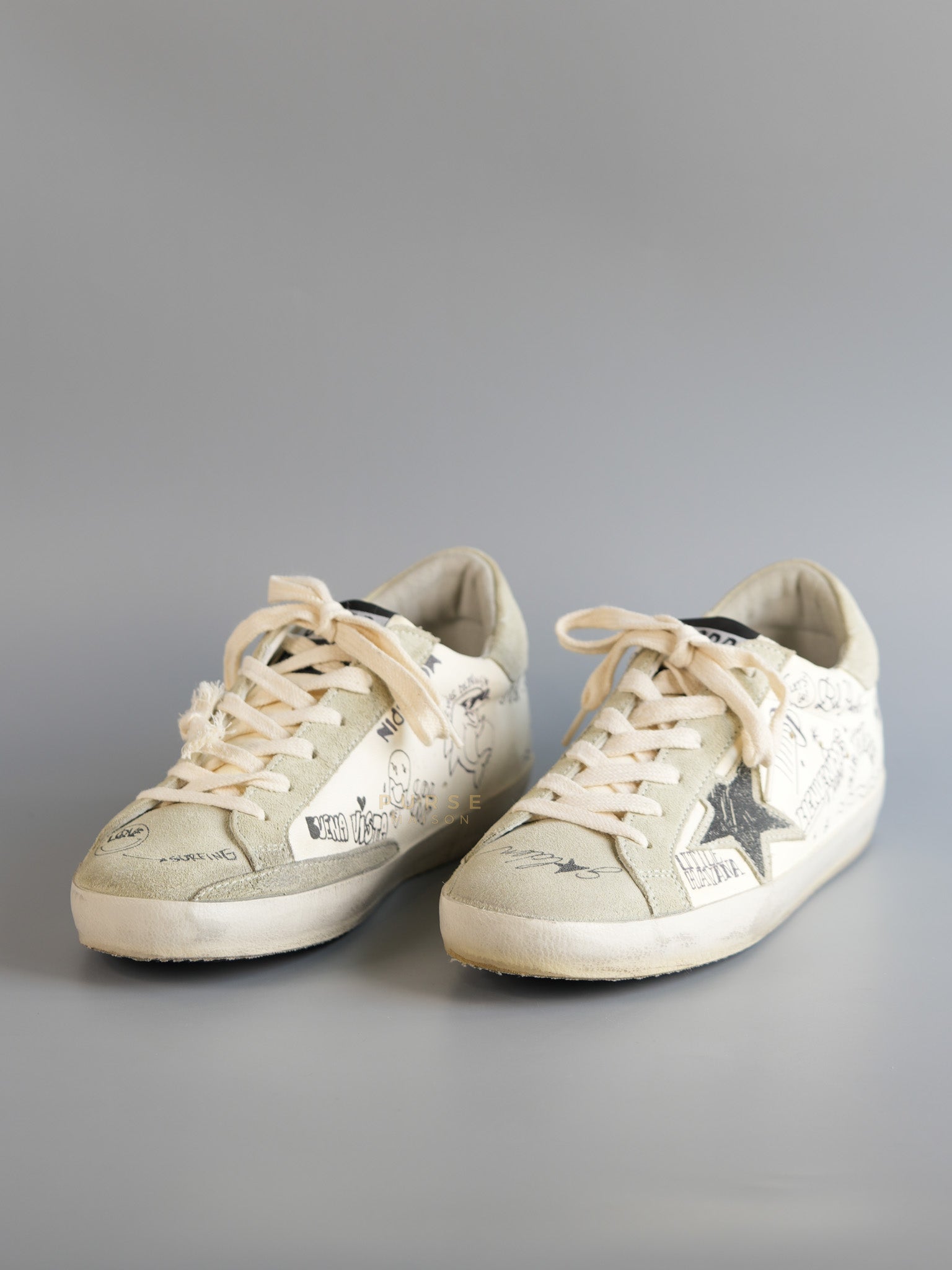 Superstar Classic Graffiti White Ice Black 37 EU (23cm) | Purse Maison Luxury Bags Shop