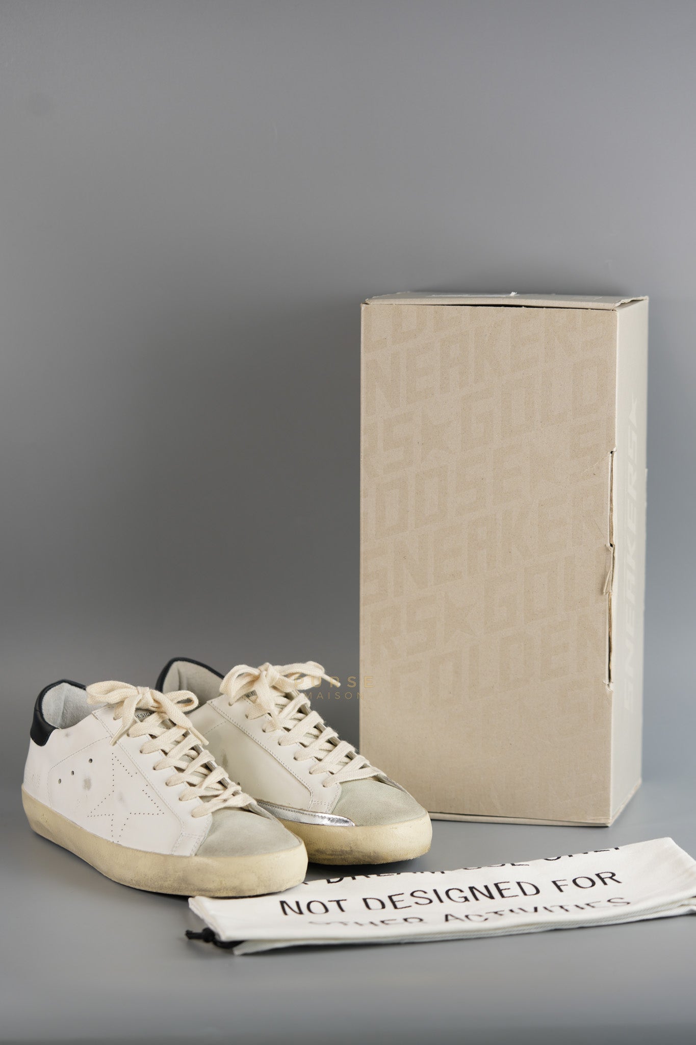 Superstar Classic Suede Toe Leather Quarter and Star Tejus Print White Taupe Black 40 EU (25.5 cm) | Purse Maison Luxury Bags Shop