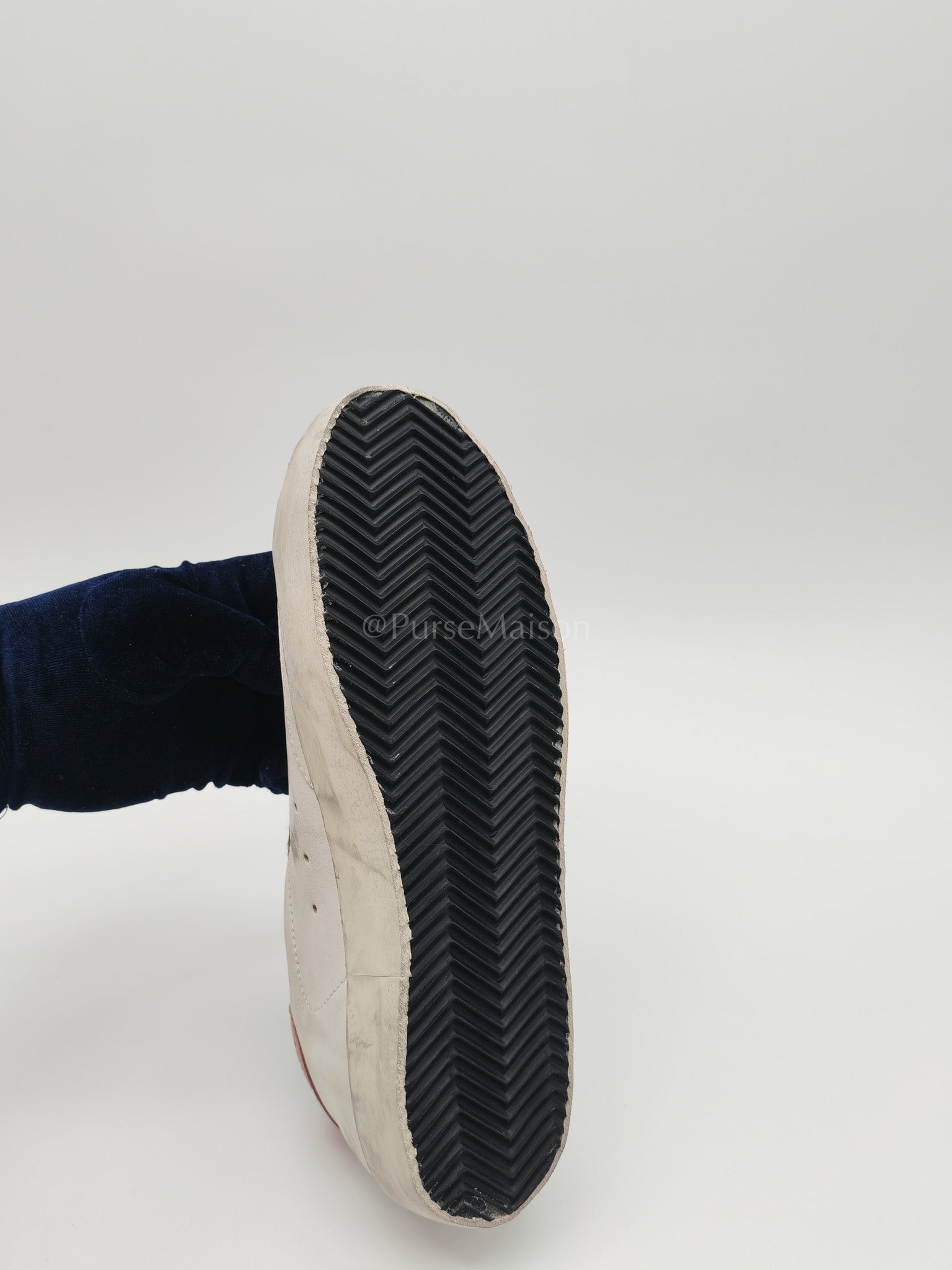 Superstar Sneakers and Pink Crocodile Effect-Leather Heel Counter Size 40 EU(26cm) | Purse Maison Luxury Bags Shop