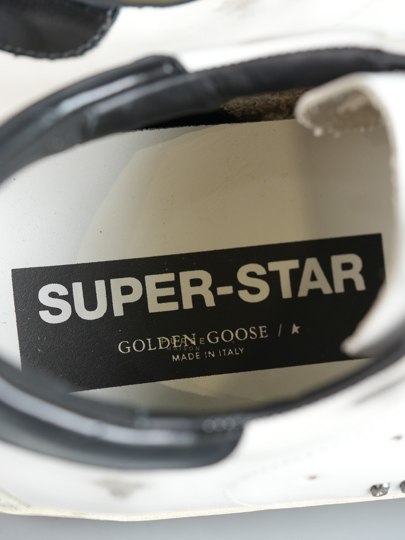 Superstar Star Patch Black Sole Sneakers Metallic Size 43 EU (27 cm) | Purse Maison Luxury Bags Shop