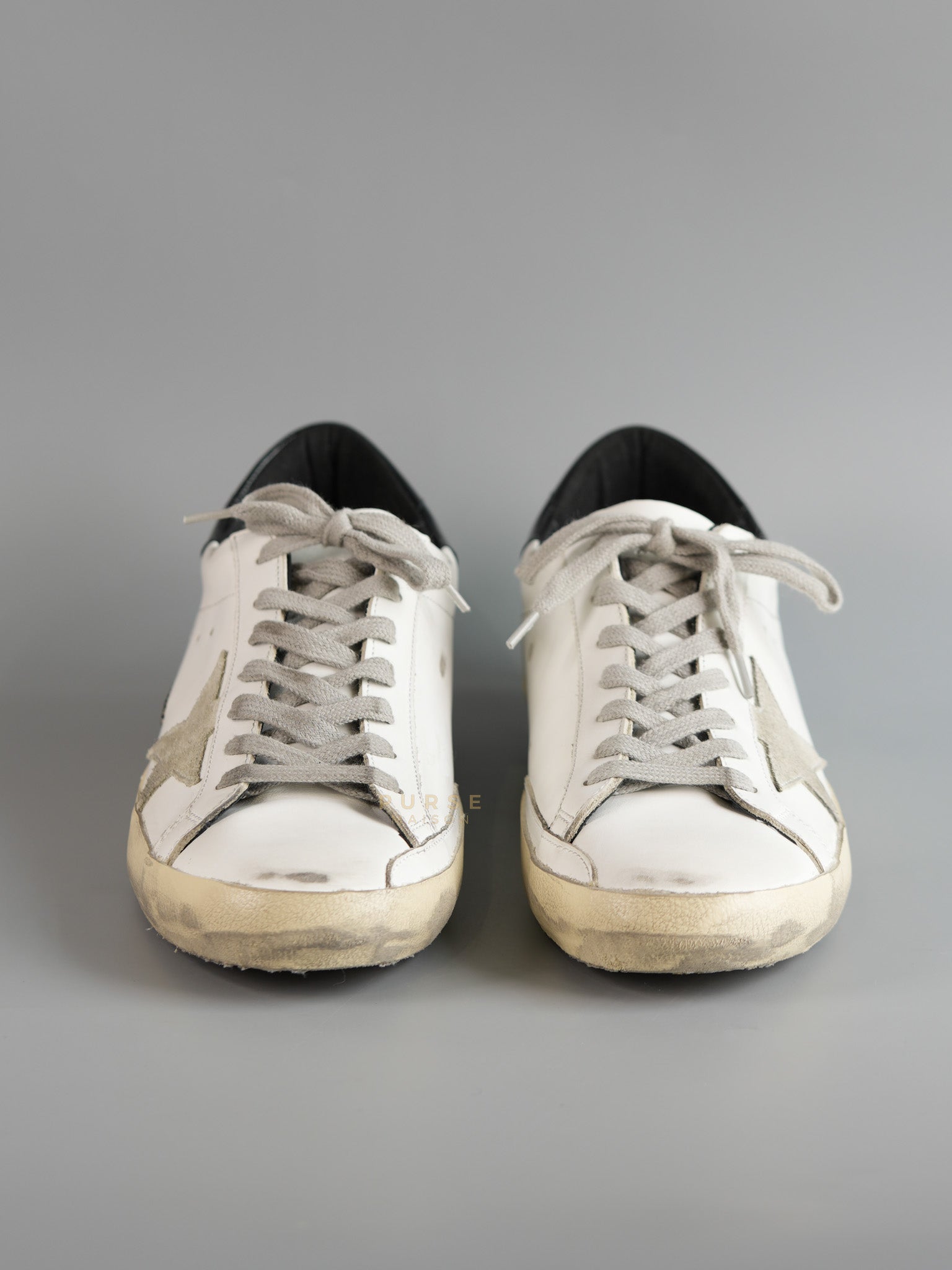 Superstar Star Patch Black Sole Sneakers Metallic Size 43 EU (27 cm) | Purse Maison Luxury Bags Shop
