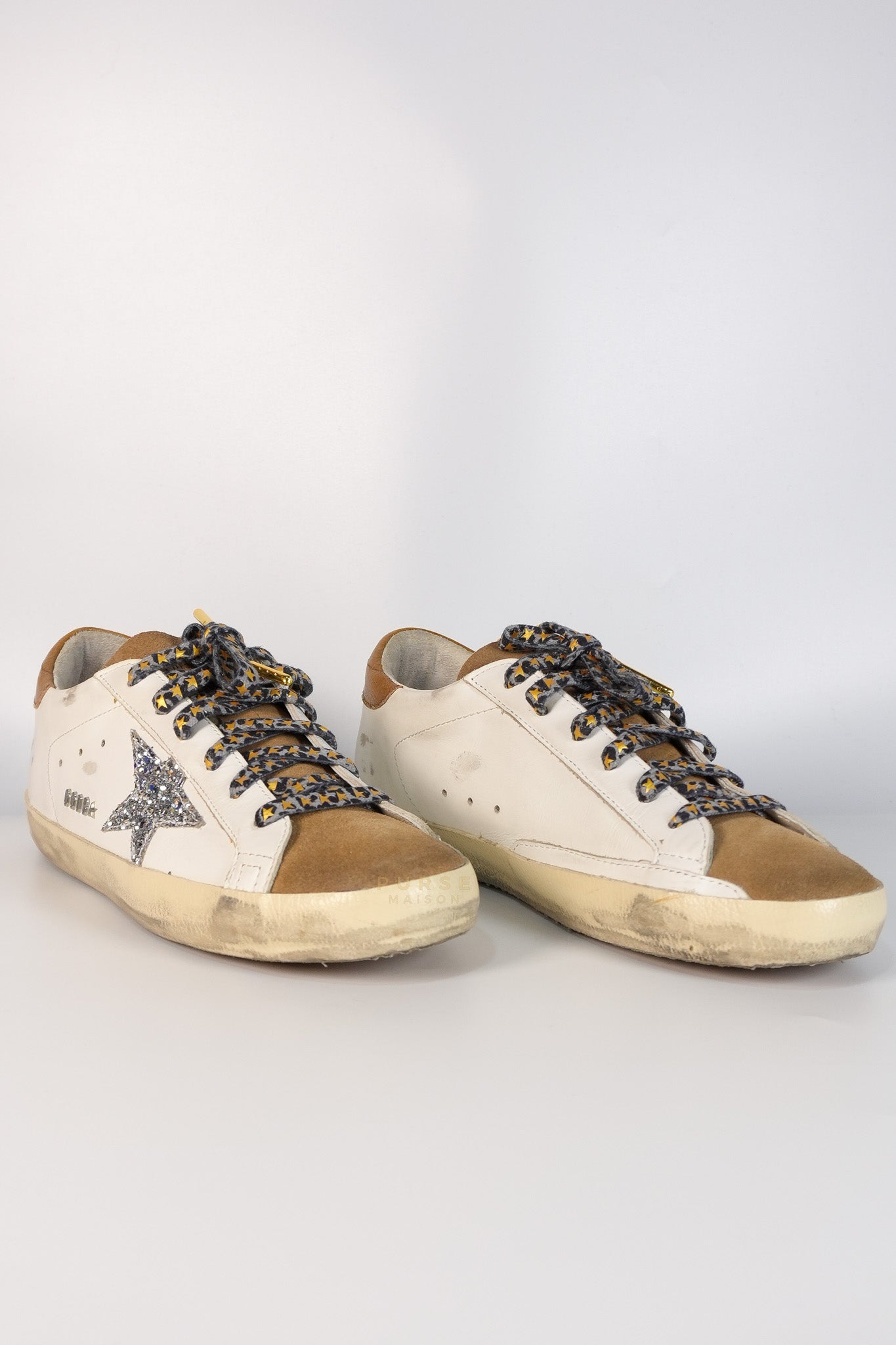 Superstar White Brown Size 39 EU (24.5cm) | Purse Maison Luxury Bags Shop
