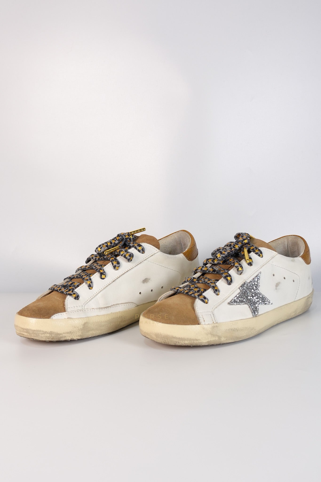 Superstar White Brown Size 39 EU (24.5cm) | Purse Maison Luxury Bags Shop