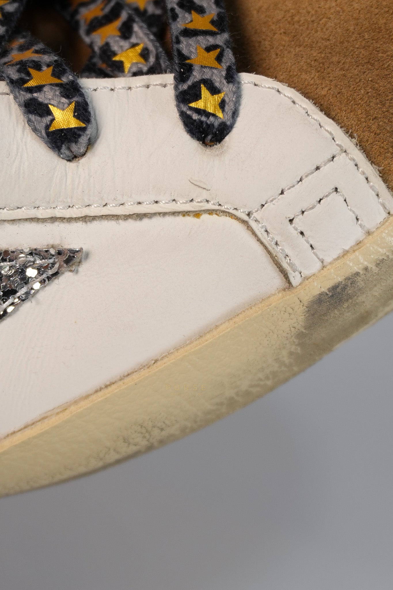 Superstar White Brown Size 39 EU (24.5cm) | Purse Maison Luxury Bags Shop