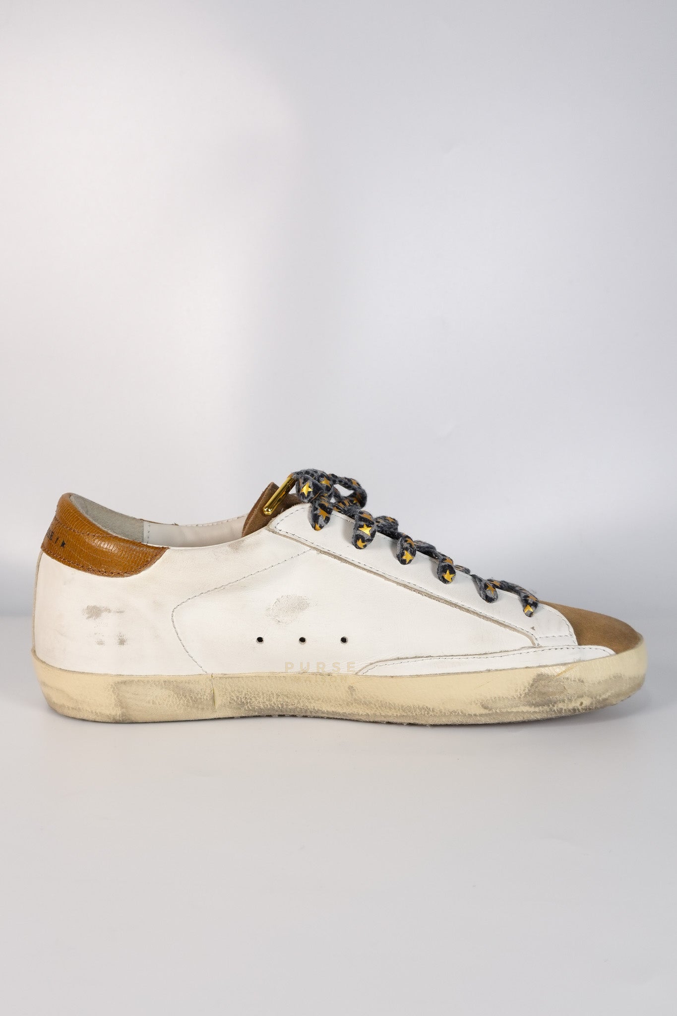 Superstar White Brown Size 39 EU (24.5cm) | Purse Maison Luxury Bags Shop