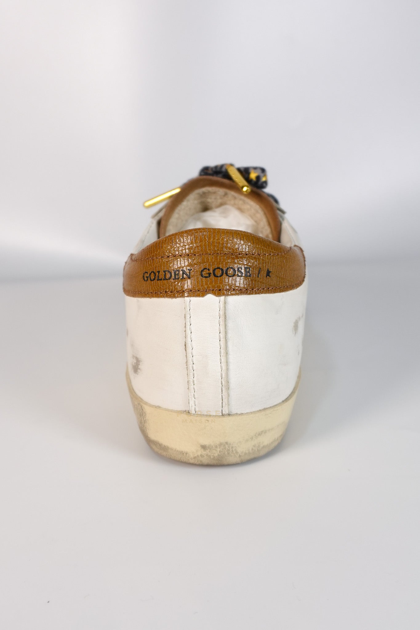Superstar White Brown Size 39 EU (24.5cm) | Purse Maison Luxury Bags Shop