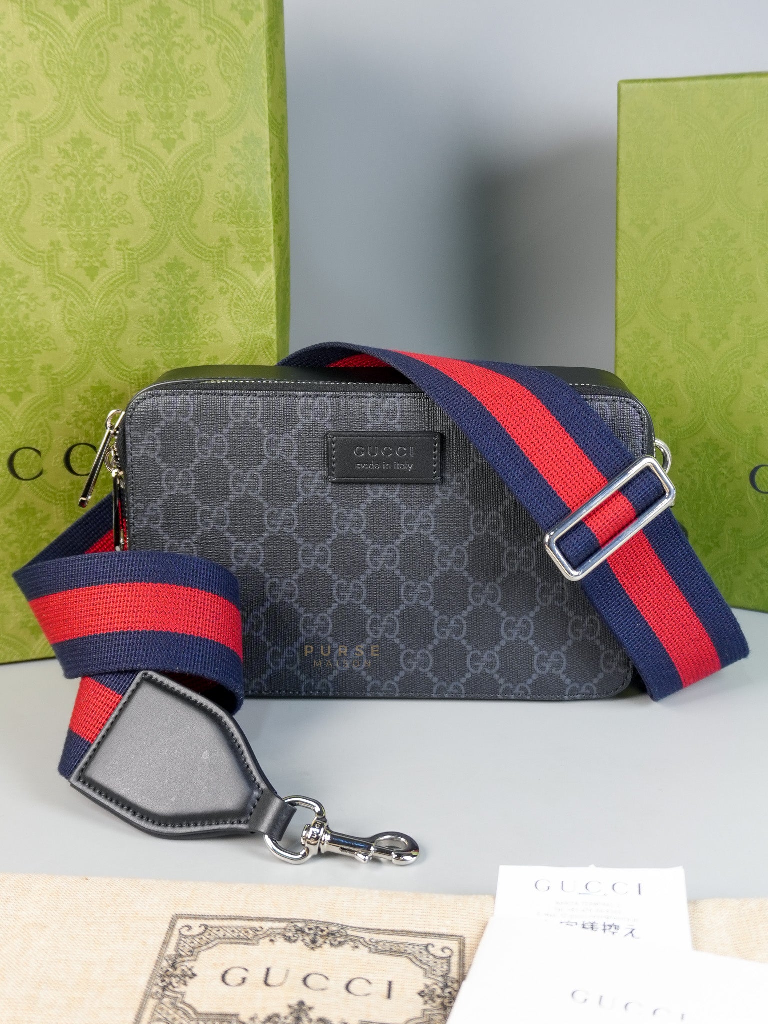 Supreme Canvas Two-Way Clutch Bag | Purse Maison Luxury Bags Shop