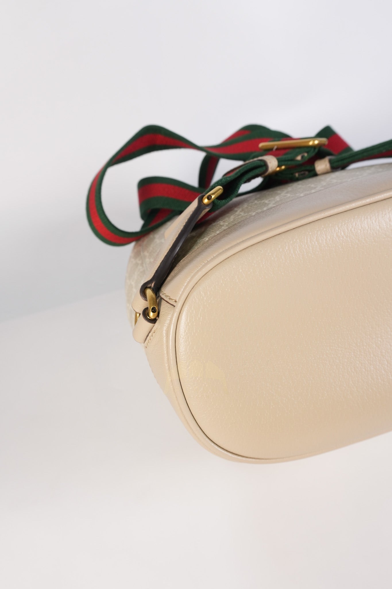 Supreme Logo Drawstring in Beige Canvas Backpack | Purse Maison Luxury Bags Shop