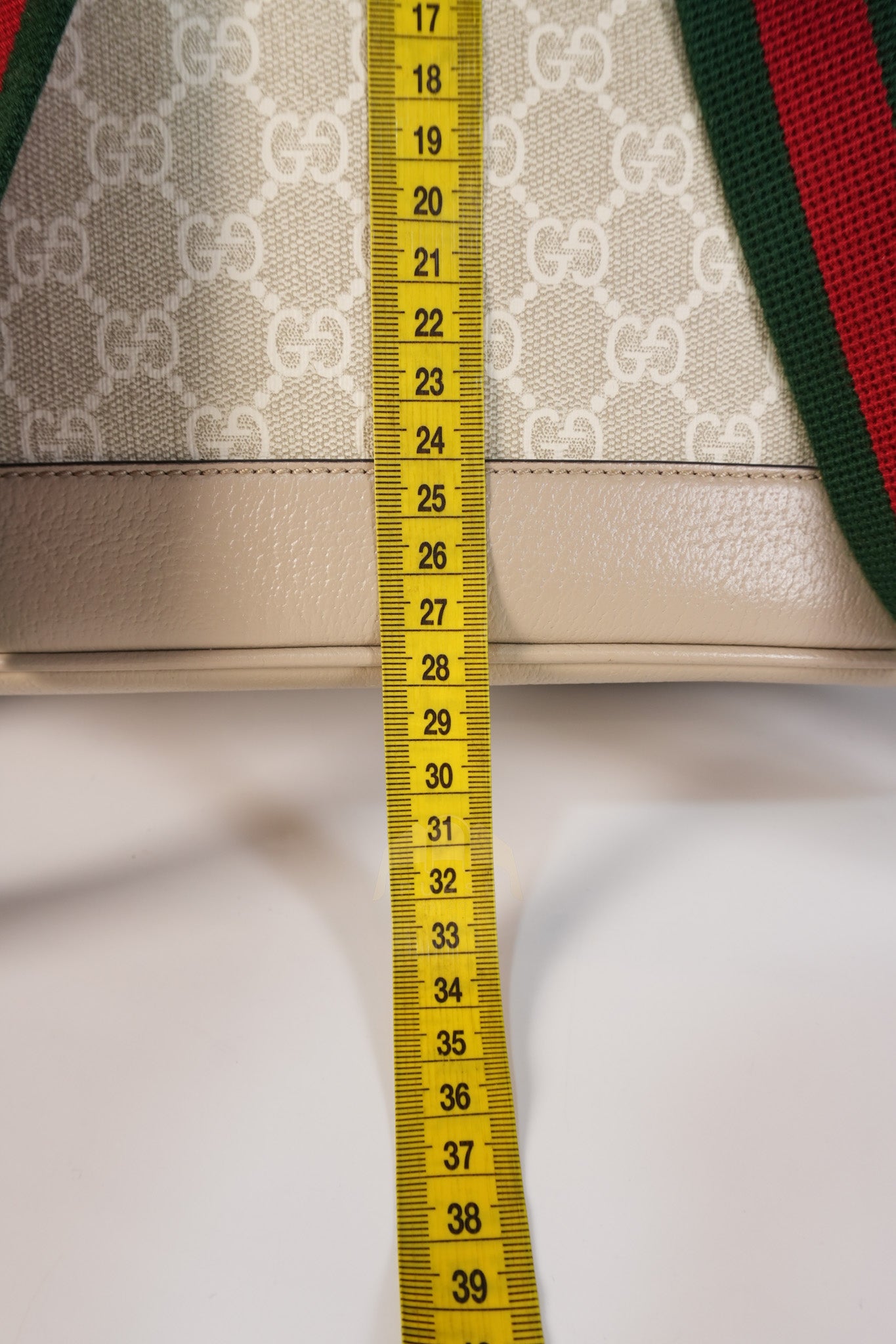 Supreme Logo Drawstring in Beige Canvas Backpack | Purse Maison Luxury Bags Shop