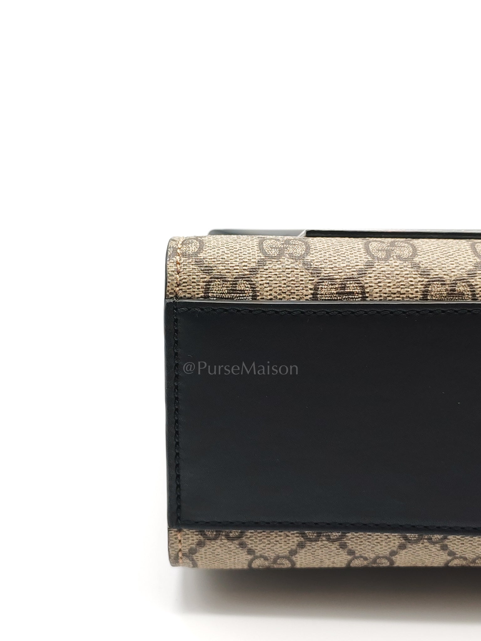 Supreme Padlock Medium Shoulder Bag in GG Supreme Canvas & Gold Hardware | Purse Maison Luxury Bags Shop