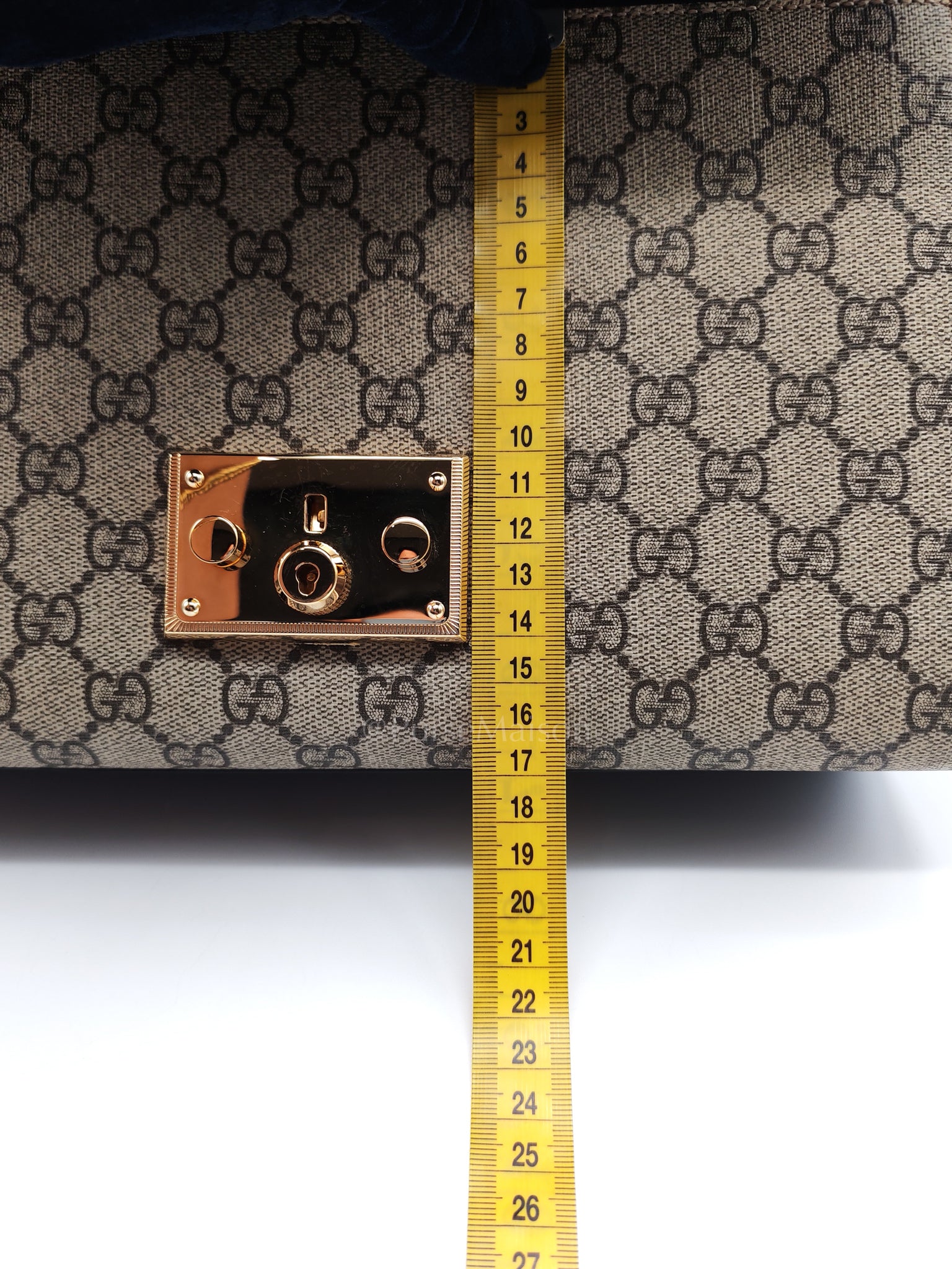Supreme Padlock Medium Shoulder Bag in GG Supreme Canvas & Gold Hardware | Purse Maison Luxury Bags Shop