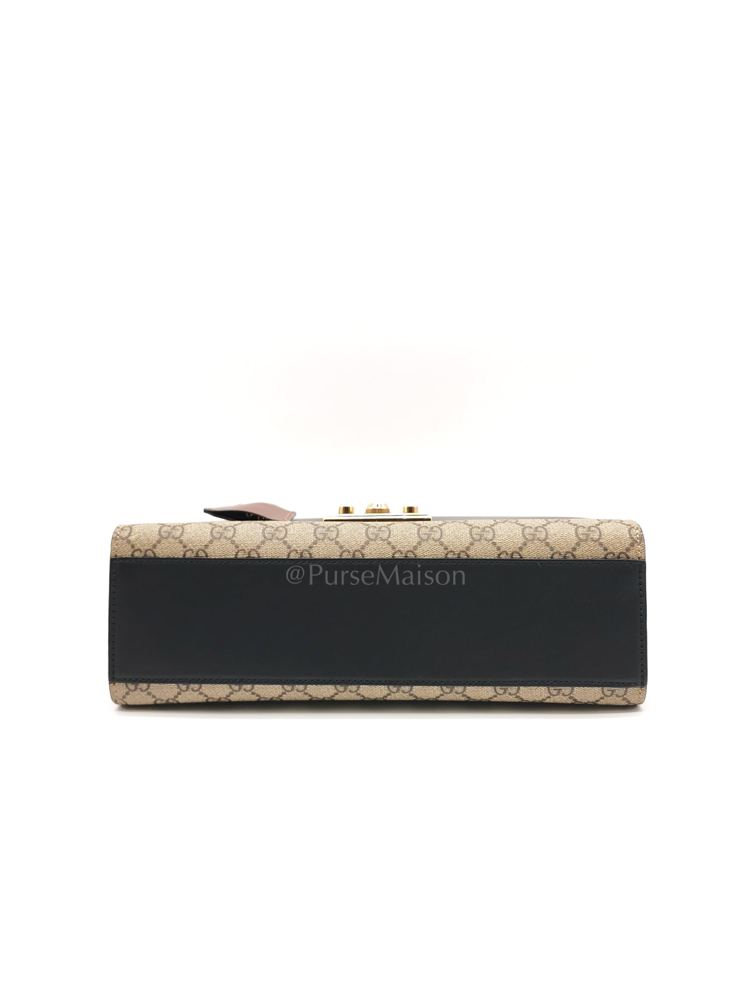 Supreme Padlock Medium Shoulder Bag in GG Supreme Canvas & Gold Hardware | Purse Maison Luxury Bags Shop