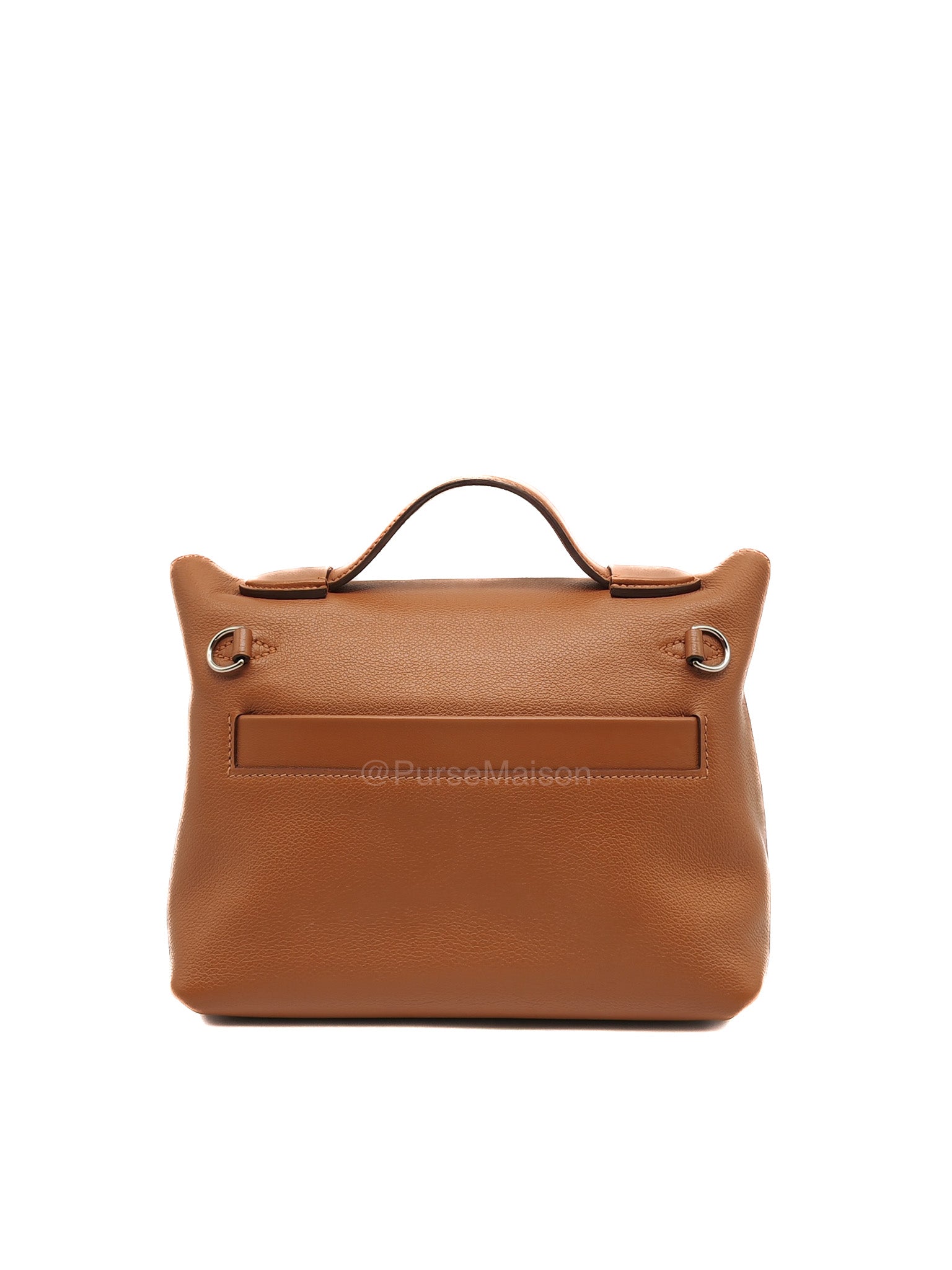 Hermes 24/24 Mini 21 in Gold Evercolor Leather Palladium Hardware Stamp U(2022)