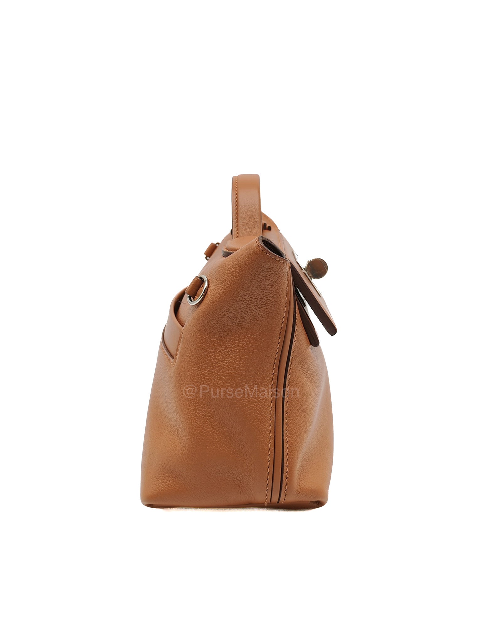 Hermes 24/24 Mini 21 in Gold Evercolor Leather Palladium Hardware Stamp U(2022)