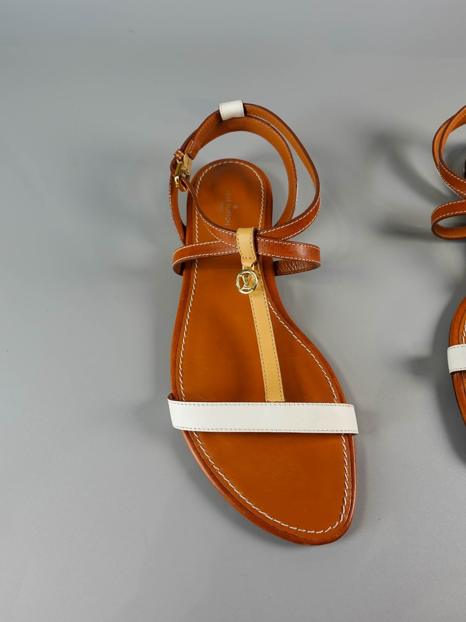 T-Strap Sandals Brown Size 40 | Purse Maison Luxury Bags Shop