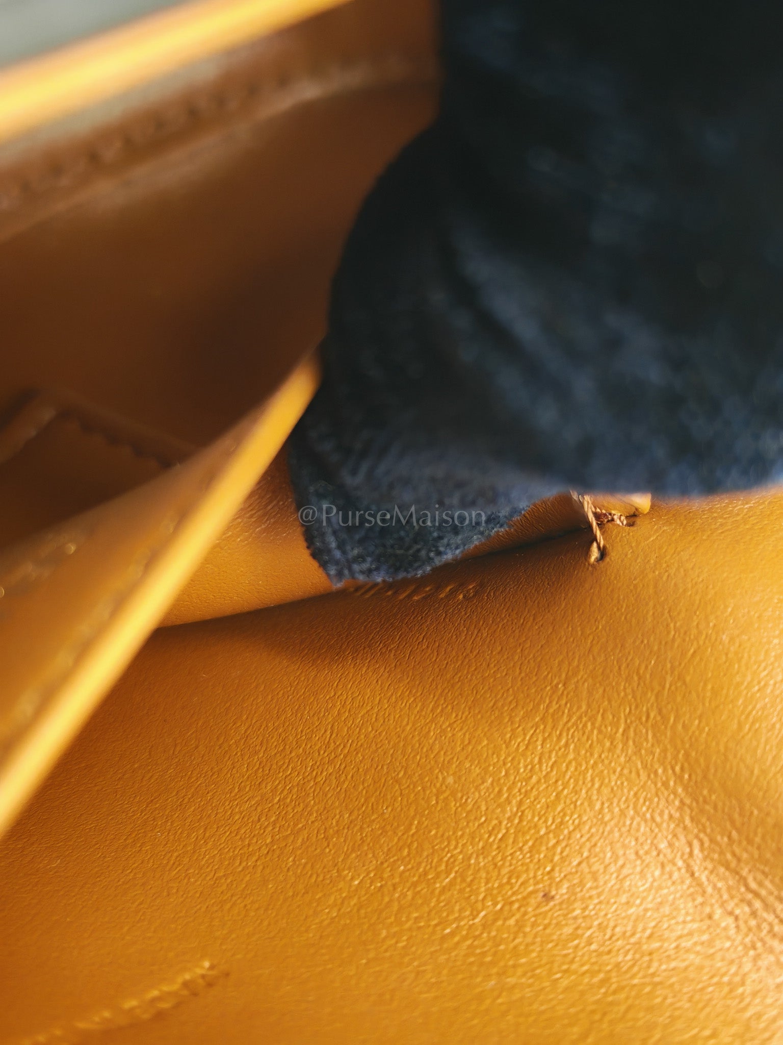 Tabou Clutch on Strap in Dark Tan Smooth Calfskin Leather | Purse Maison Luxury Bags Shop