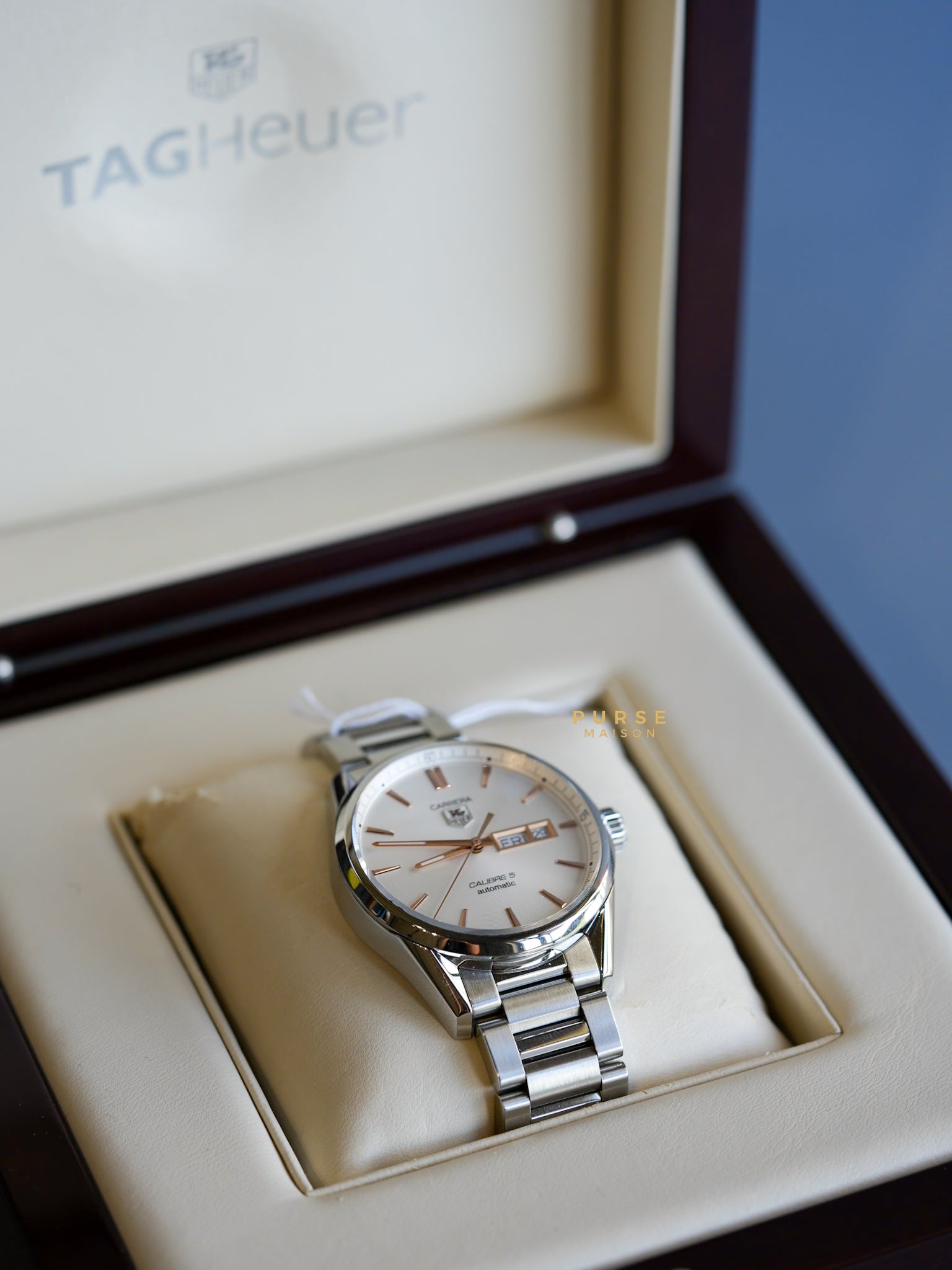 TAGHeuer Carrera Calibre 5 Automatic Silver Watch