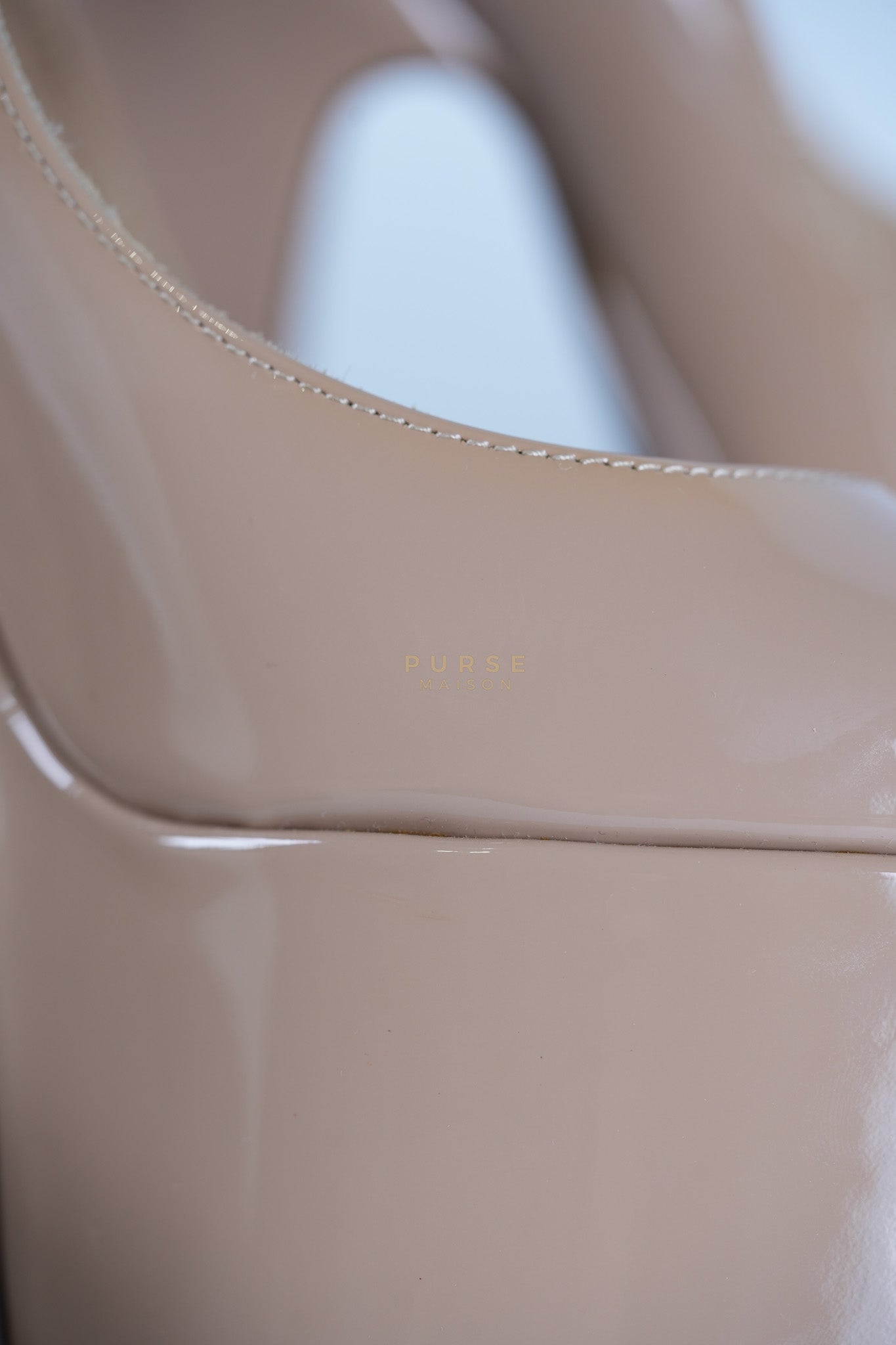 Tango Beige Patent Leather Pumps Size 36 EU (22.5 cm) | Purse Maison Luxury Bags Shop