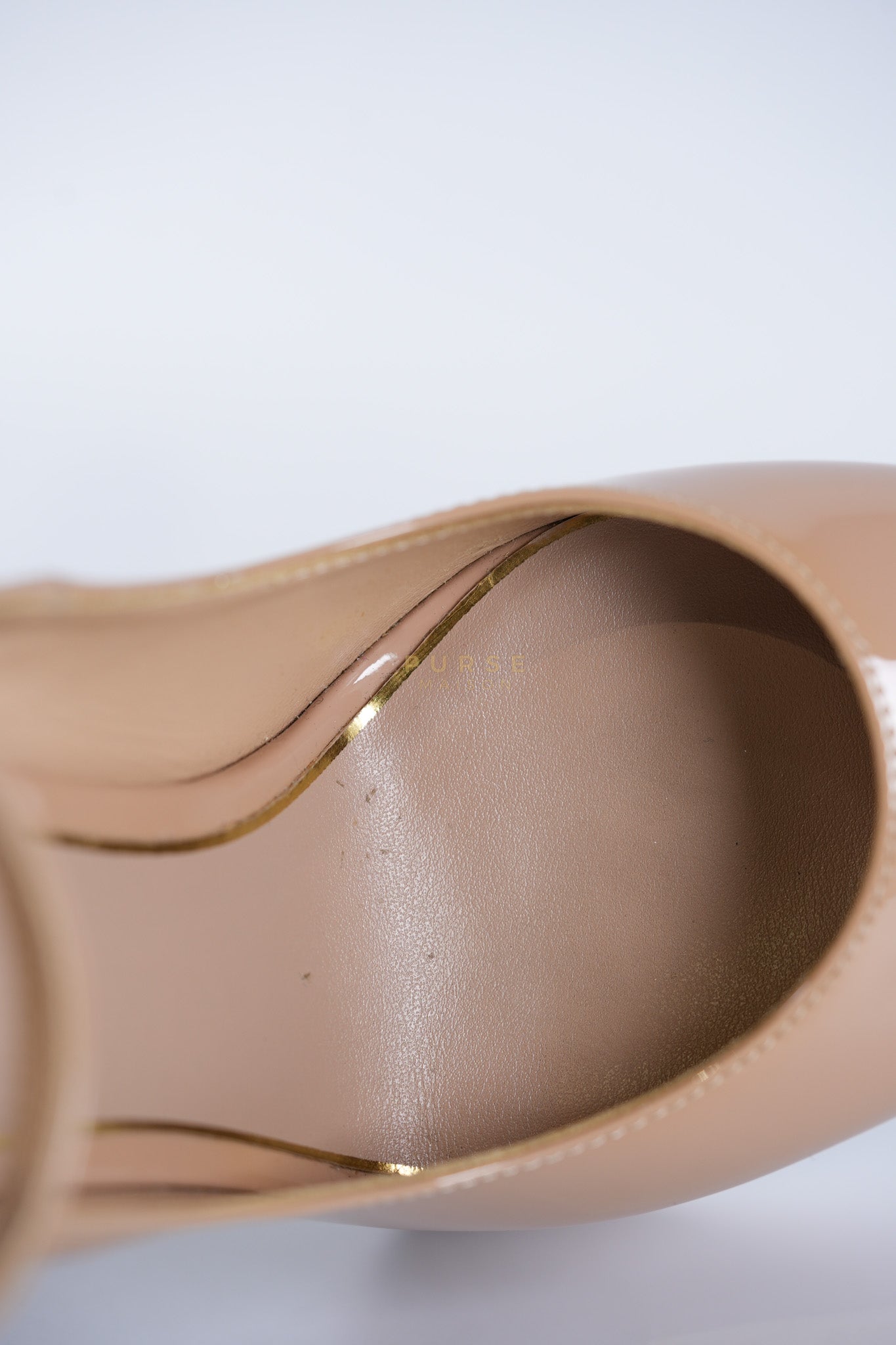 Tango Beige Patent Leather Pumps Size 36 EU (22.5 cm) | Purse Maison Luxury Bags Shop