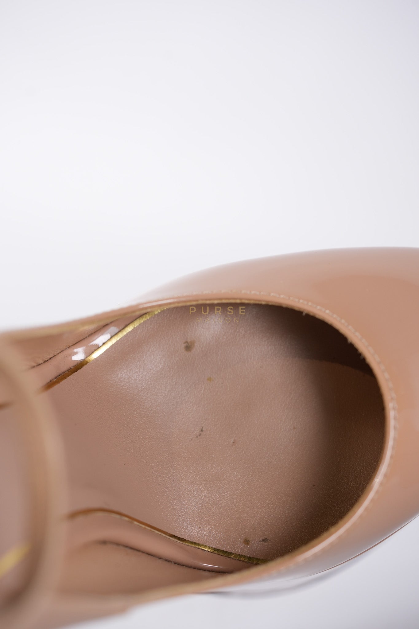 Tango Beige Patent Leather Pumps Size 36 EU (22.5 cm) | Purse Maison Luxury Bags Shop