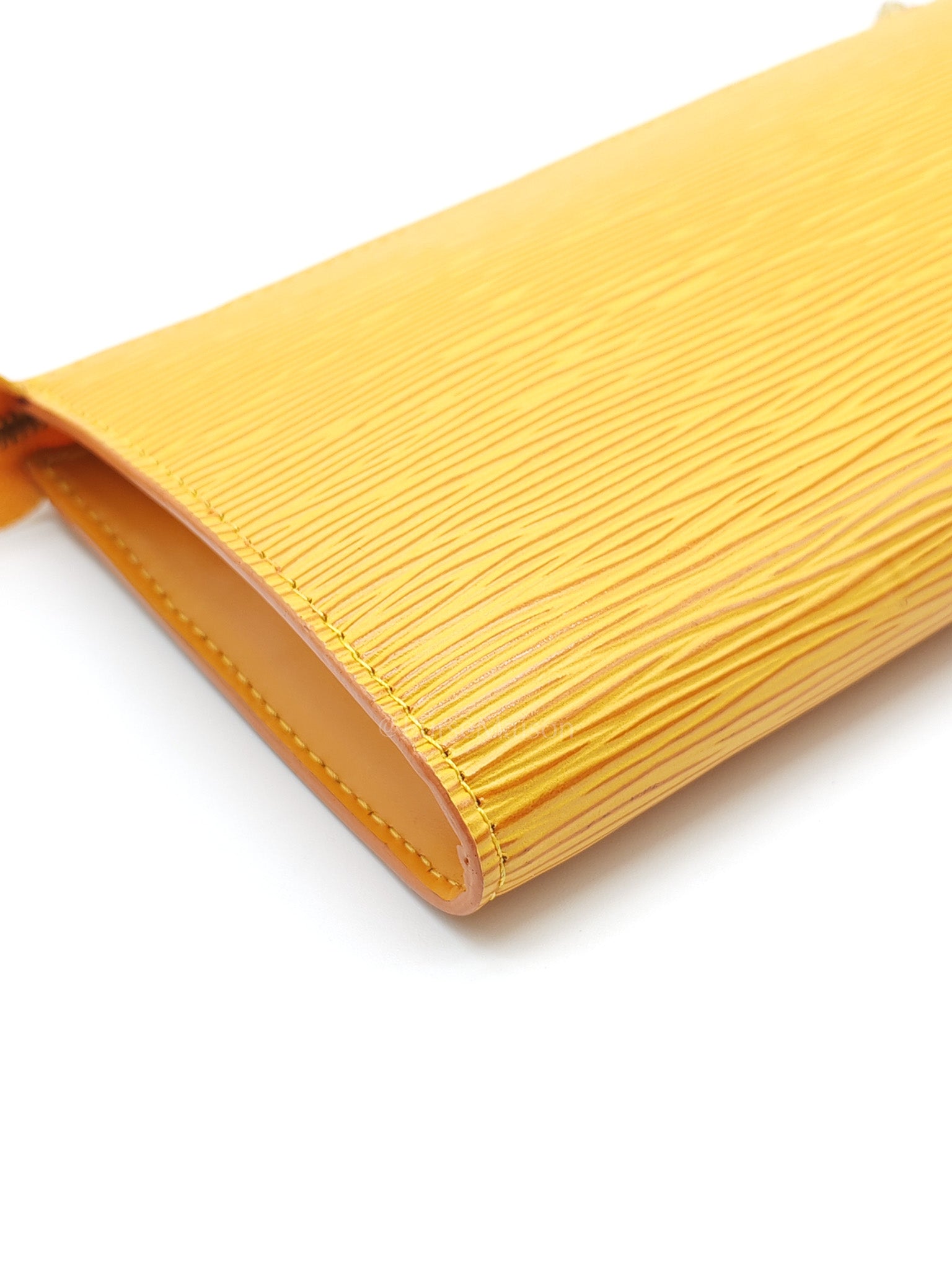 Tassil Pochette Accessoires in Yellow Epi Leather & Gold Hardware (Datecode: CA0968) | Purse Maison Luxury Bags Shop