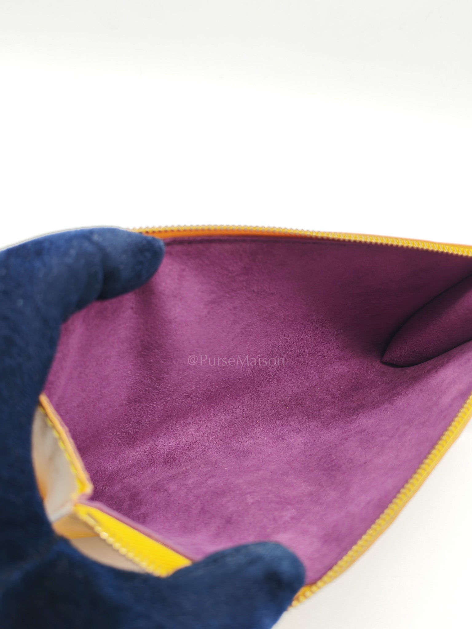 Tassil Pochette Accessoires in Yellow Epi Leather & Gold Hardware (Datecode: CA0968) | Purse Maison Luxury Bags Shop