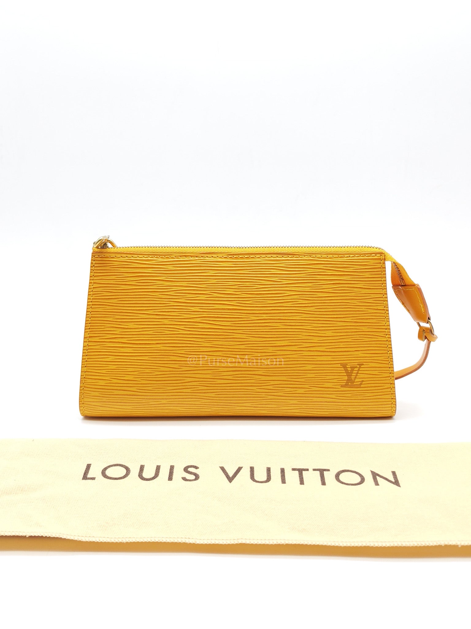 Tassil Pochette Accessoires in Yellow Epi Leather & Gold Hardware (Datecode: CA0968) | Purse Maison Luxury Bags Shop