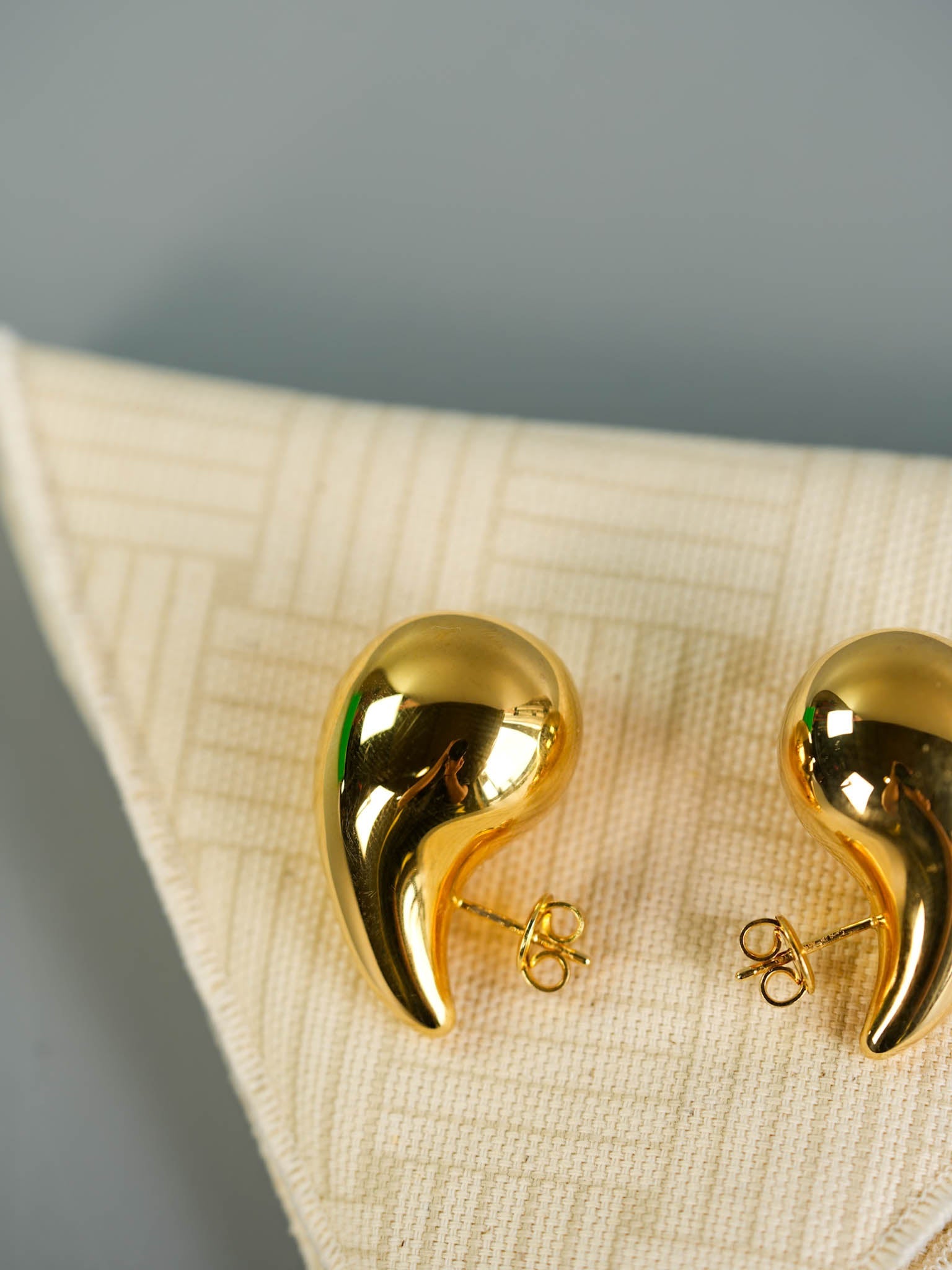 Teardrop Earrings in Gold | Purse Maison Luxury Bags Shop