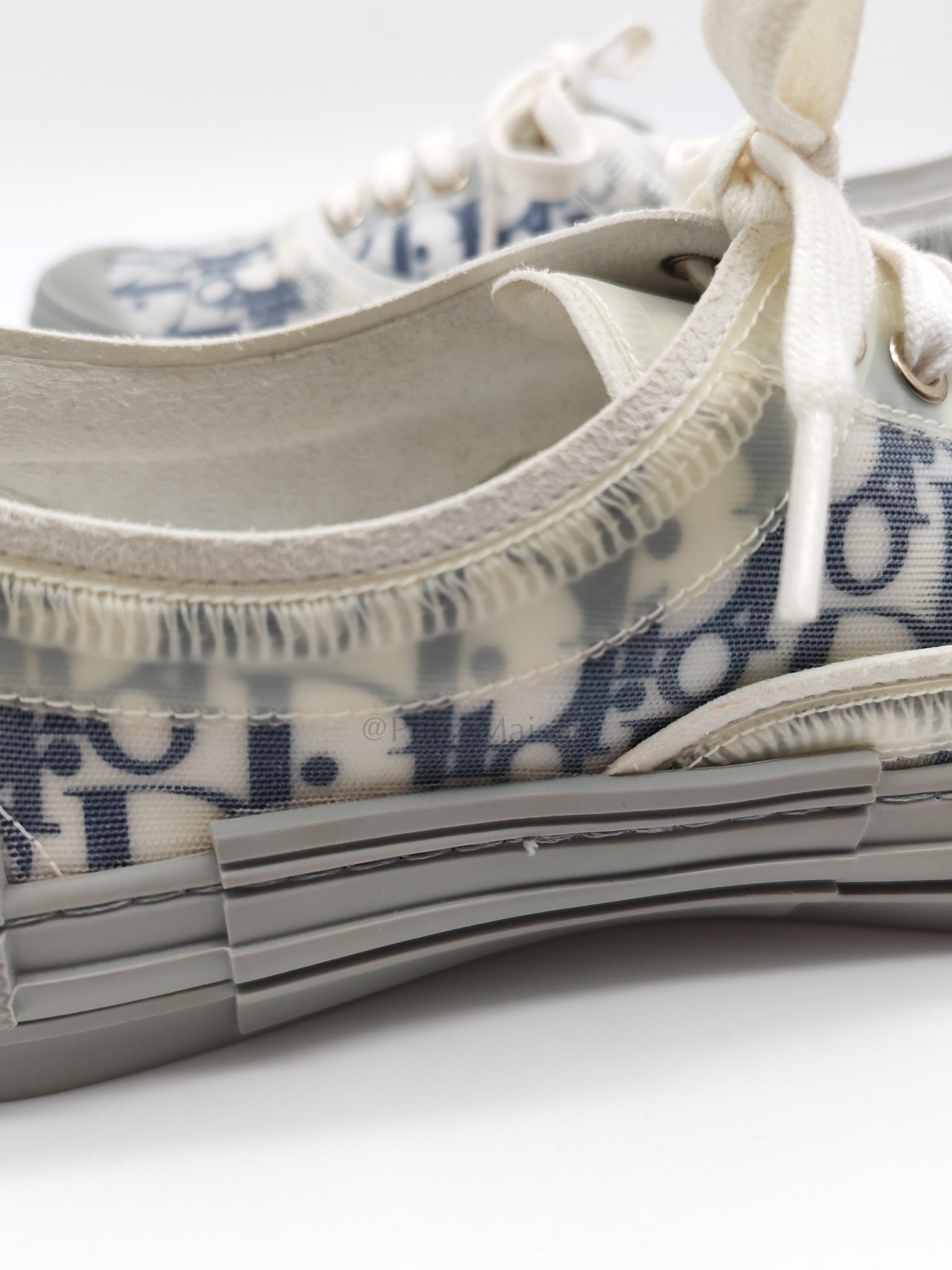 Technical Canvas Blue Oblique B23 Low Top Sneaker Size 43EU (27CM) | Purse Maison Luxury Bags Shop
