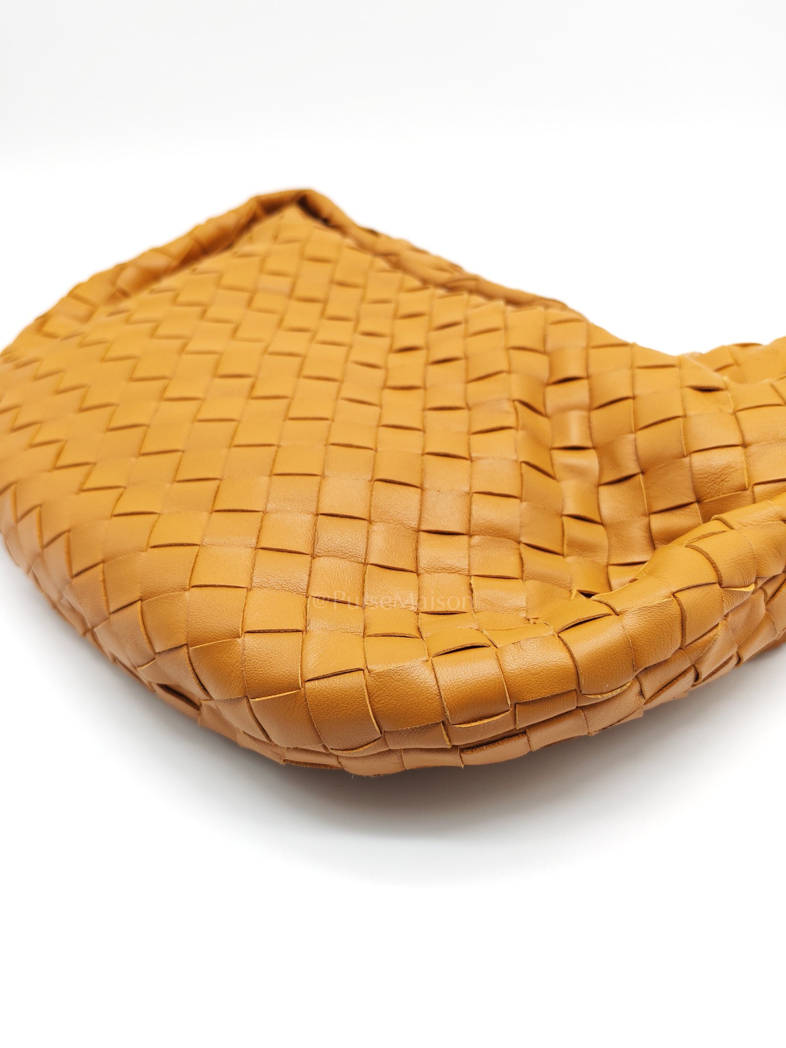 Teen Jodie Shoulder Bag in Caramel Intrecciato Woven Leather | Purse Maison Luxury Bags Shop