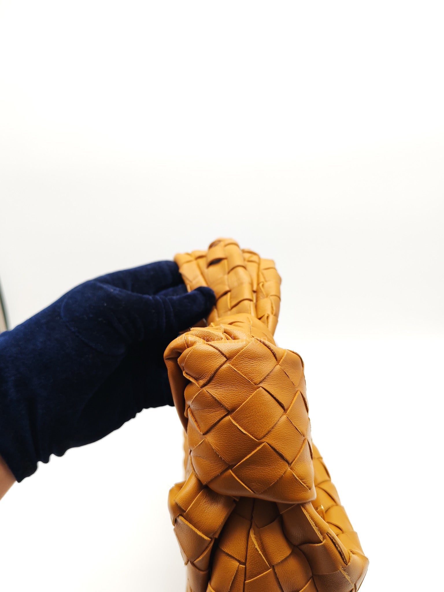 Teen Jodie Shoulder Bag in Caramel Intrecciato Woven Leather | Purse Maison Luxury Bags Shop