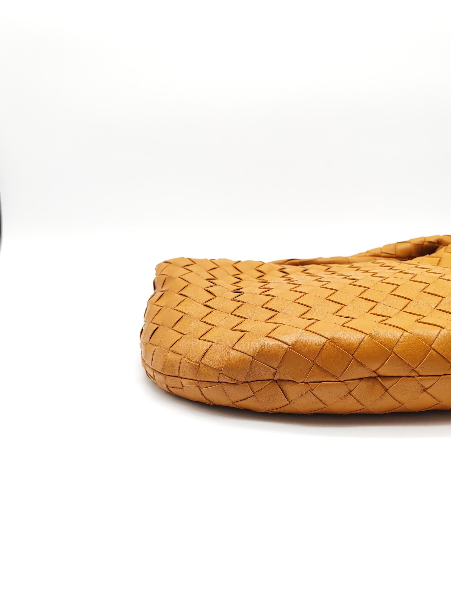Teen Jodie Shoulder Bag in Caramel Intrecciato Woven Leather | Purse Maison Luxury Bags Shop