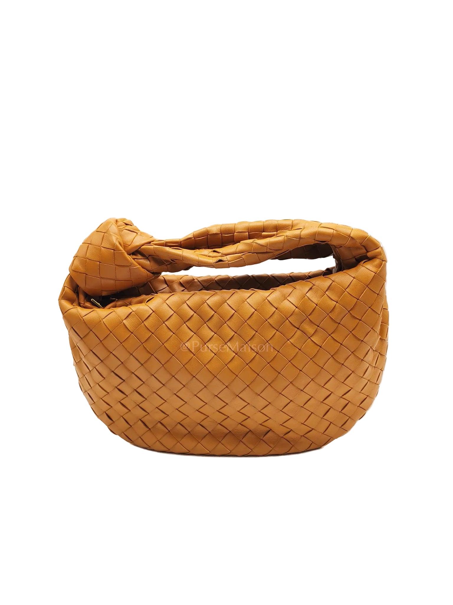 Teen Jodie Shoulder Bag in Caramel Intrecciato Woven Leather | Purse Maison Luxury Bags Shop
