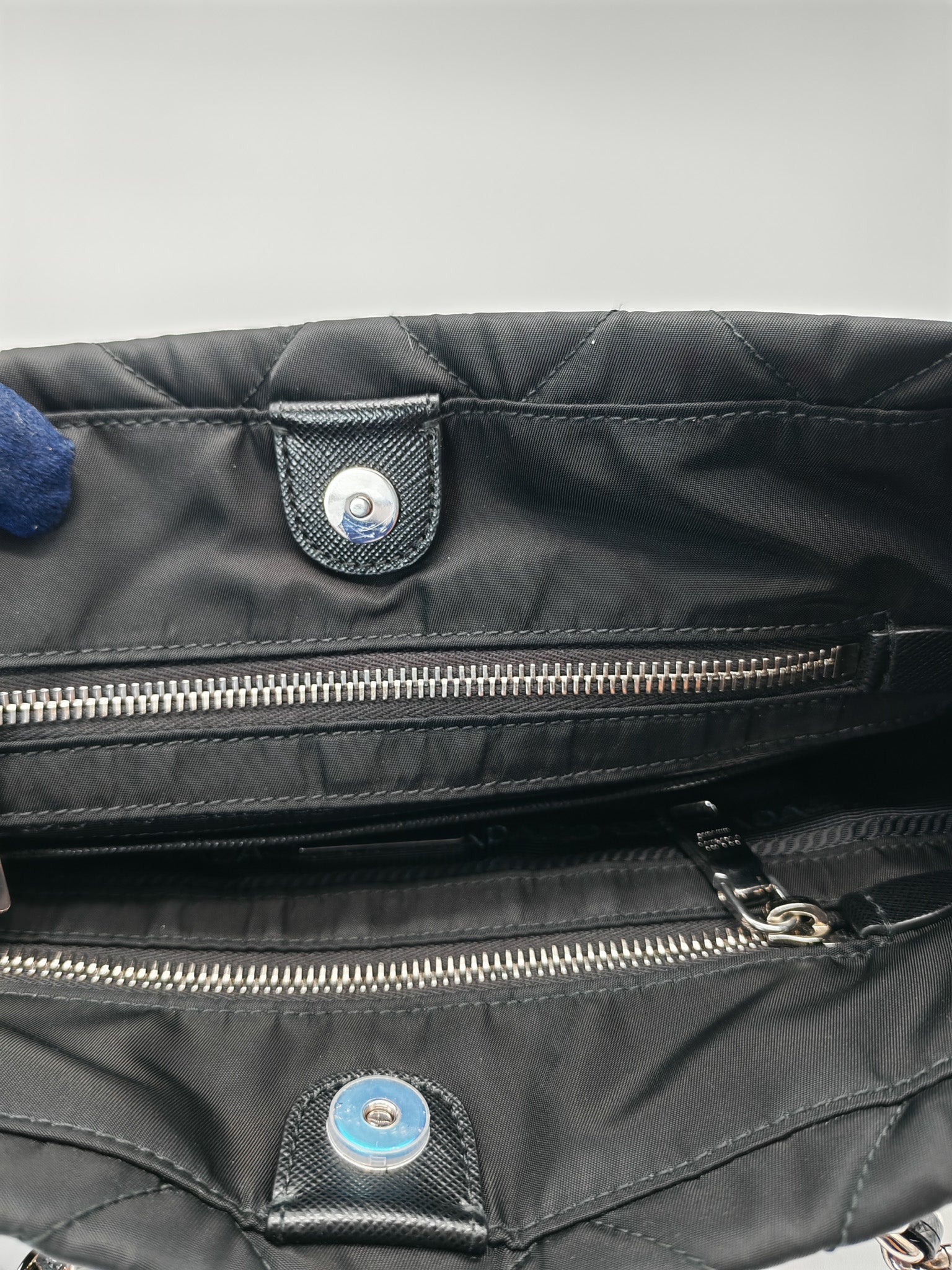 Tessuto Impuntu Black Quilted Nylon Chain Tote Bag | Purse Maison Luxury Bags Shop