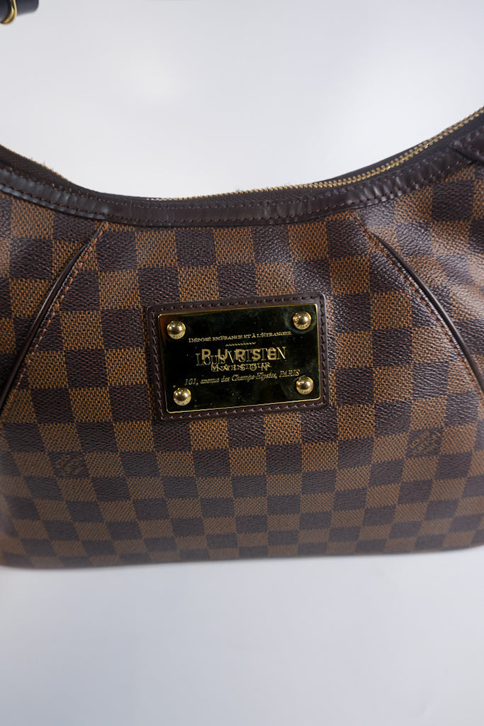 Thames PM Bag in Damier Ebene Canvas & Gold Hardware (Date Code SP4008) | Purse Maison Luxury Bags Shop