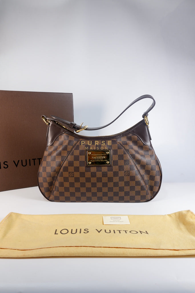 Thames PM Bag in Damier Ebene Canvas & Gold Hardware (Date Code SP4008) | Purse Maison Luxury Bags Shop