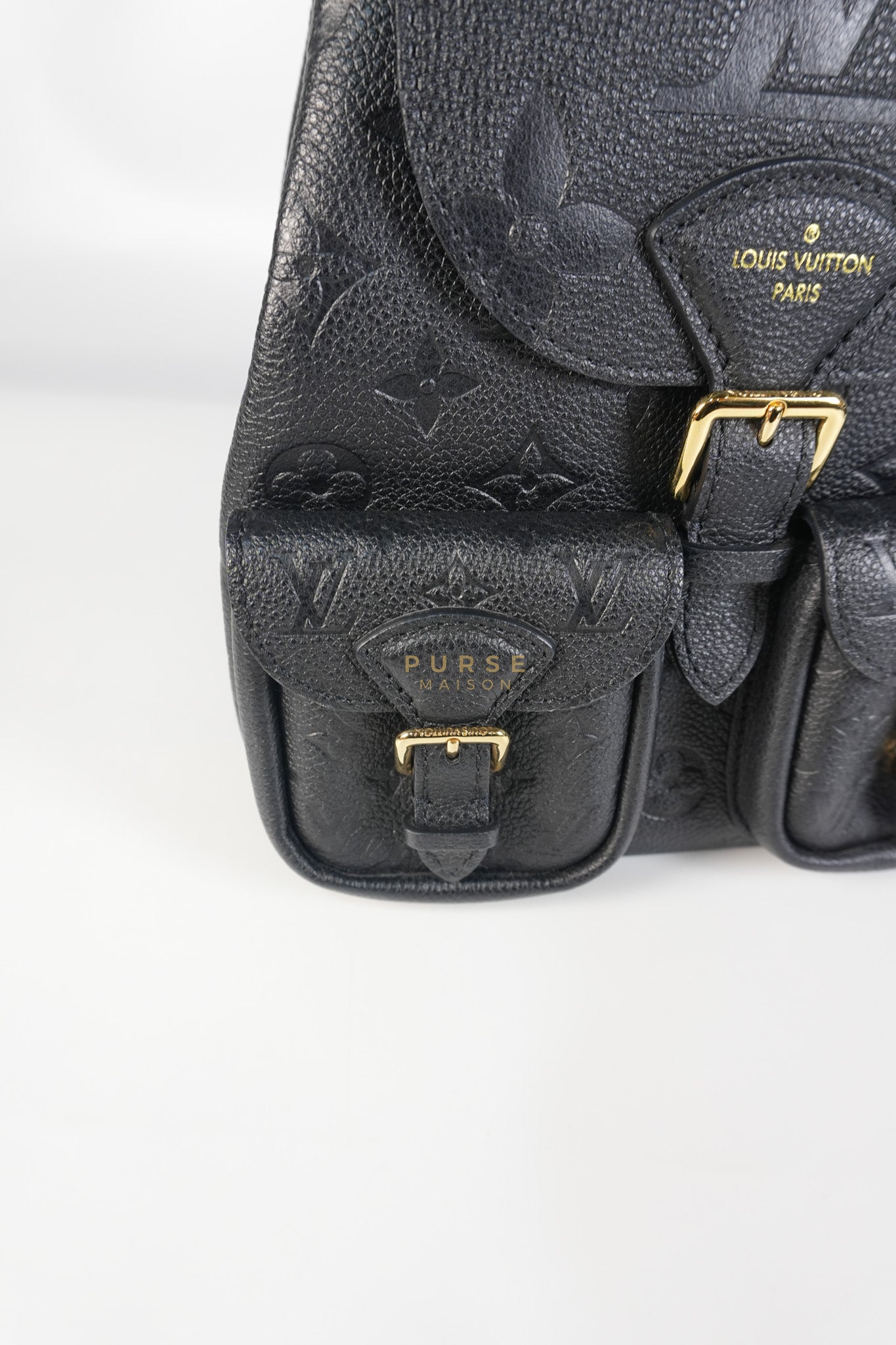 The Playful Backup Backpack in Black Monogram Empreinte Leather(Microchip) | Purse Maison Luxury Bags Shop