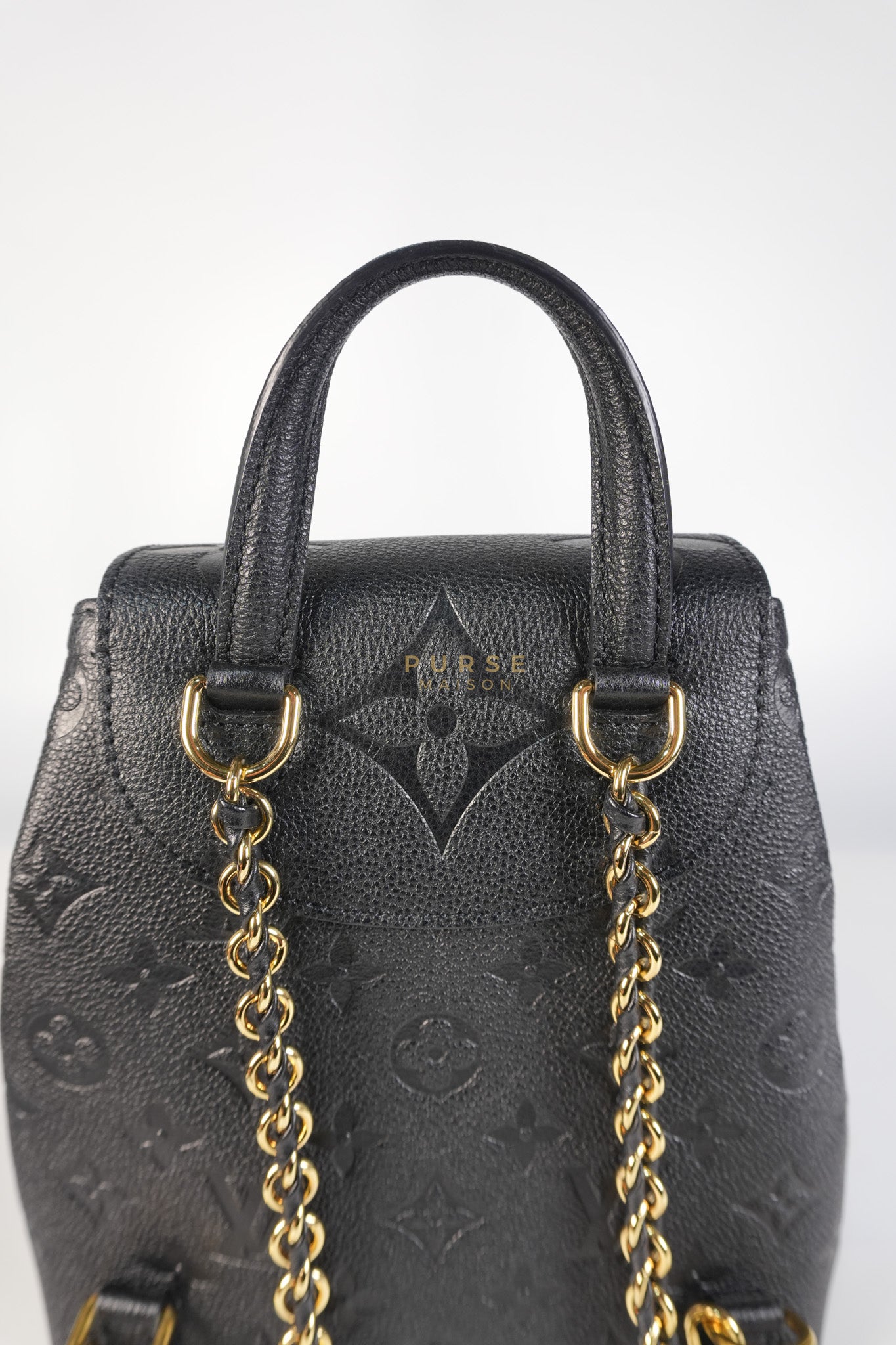 The Playful Backup Backpack in Black Monogram Empreinte Leather(Microchip) | Purse Maison Luxury Bags Shop