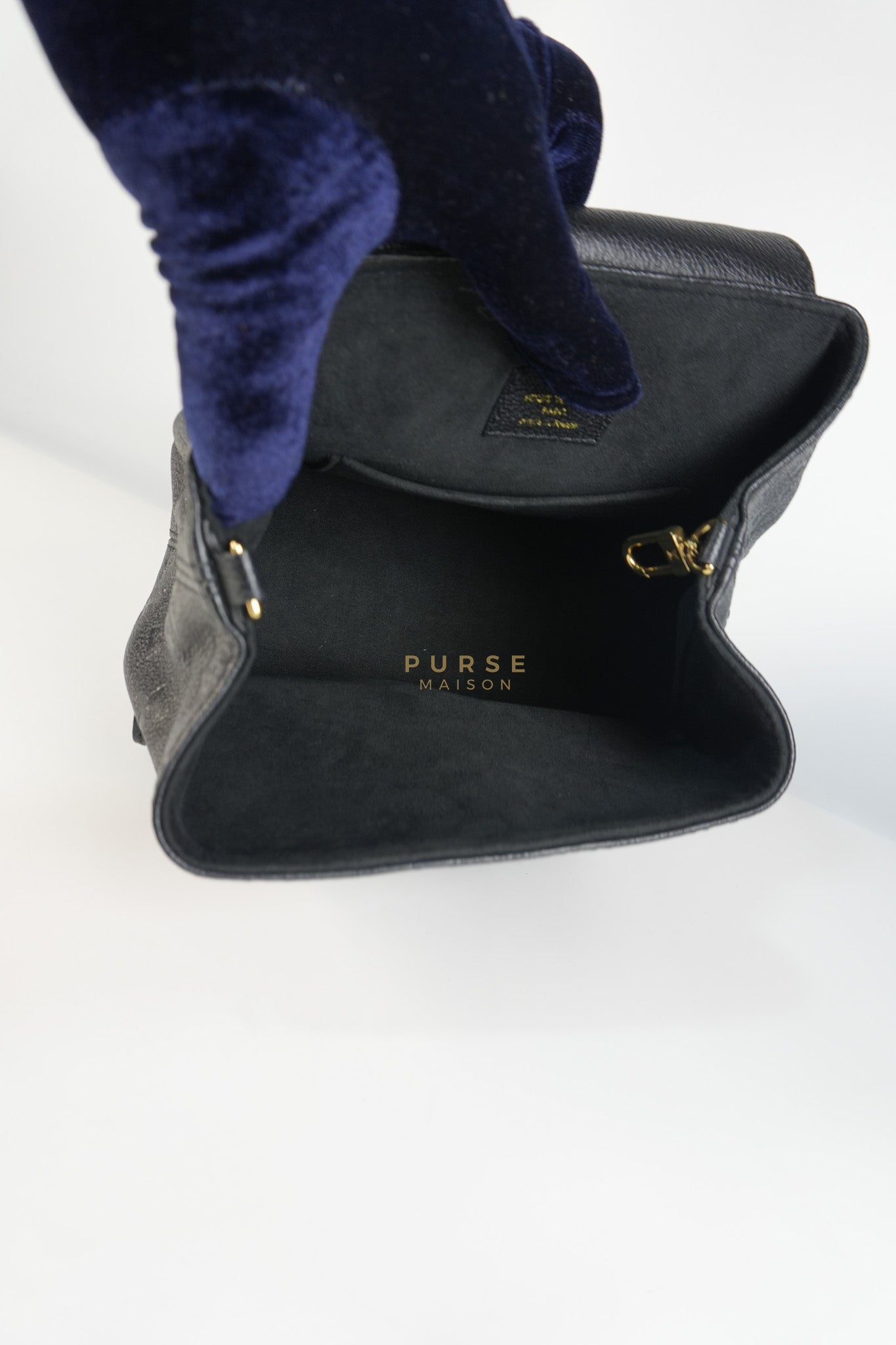 The Playful Backup Backpack in Black Monogram Empreinte Leather(Microchip) | Purse Maison Luxury Bags Shop