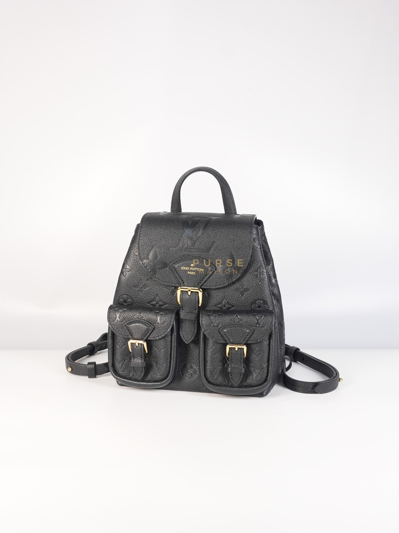 The Playful Backup Backpack in Black Monogram Empreinte Leather(Microchip) | Purse Maison Luxury Bags Shop
