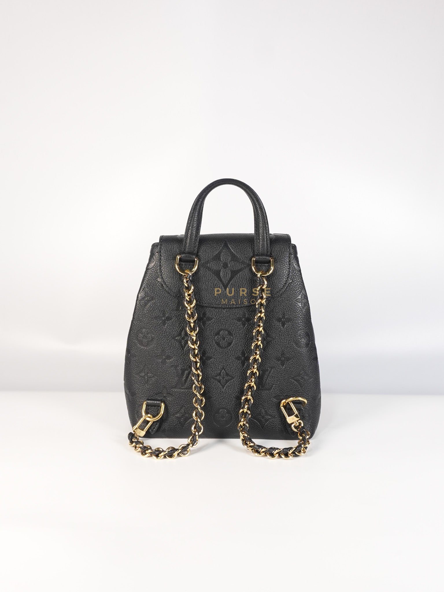 The Playful Backup Backpack in Black Monogram Empreinte Leather(Microchip) | Purse Maison Luxury Bags Shop