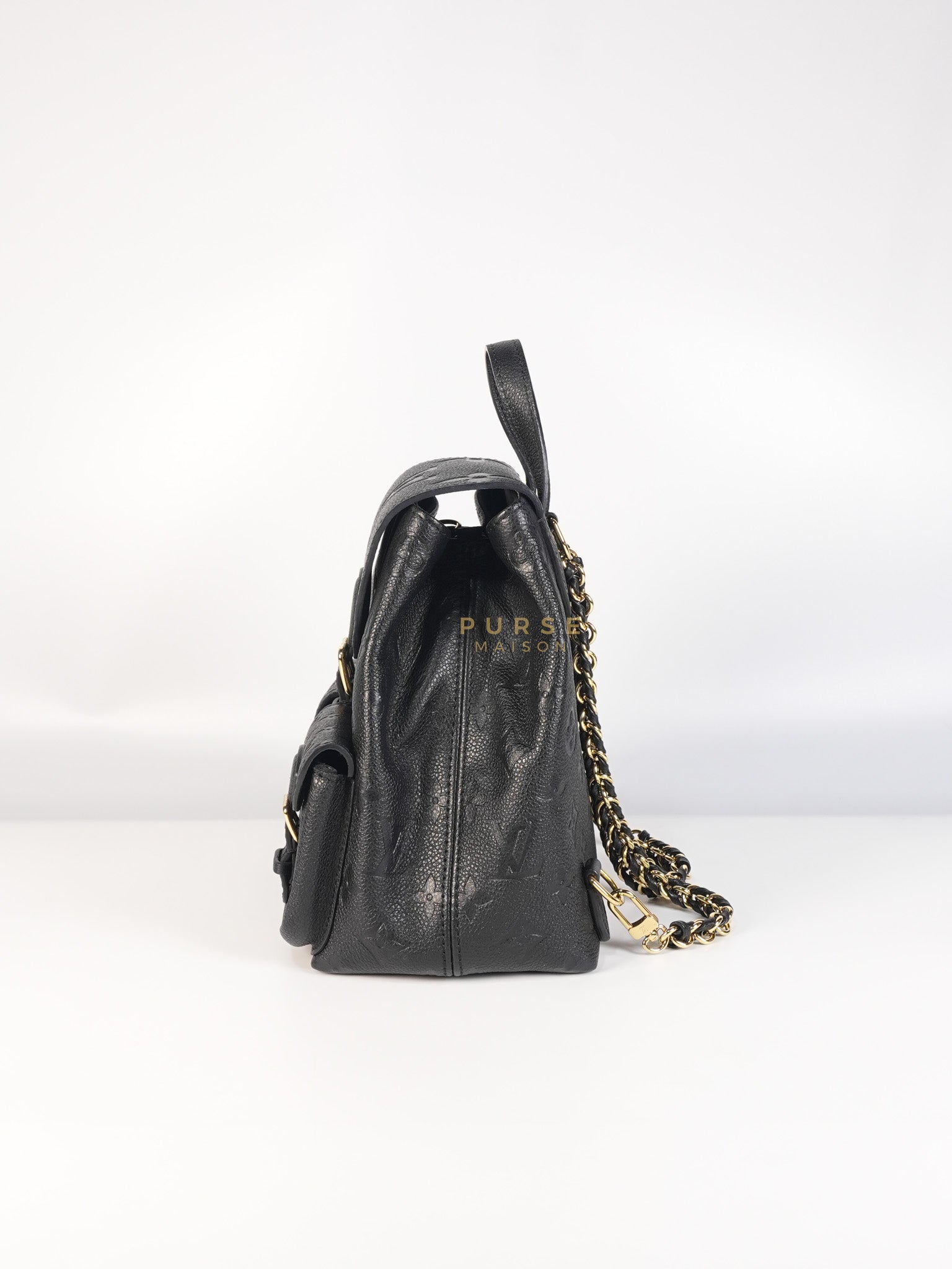 The Playful Backup Backpack in Black Monogram Empreinte Leather(Microchip) | Purse Maison Luxury Bags Shop