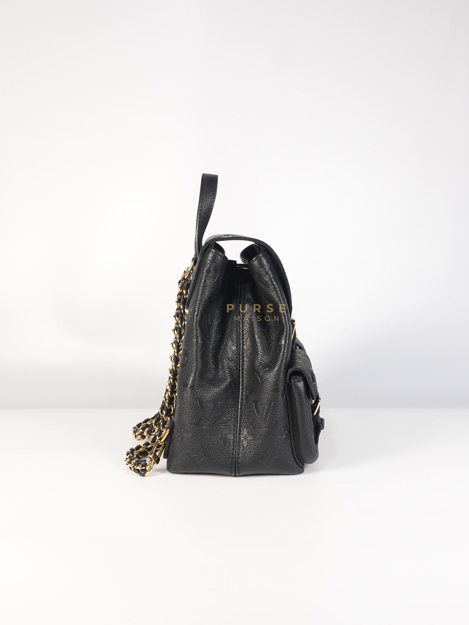 The Playful Backup Backpack in Black Monogram Empreinte Leather(Microchip) | Purse Maison Luxury Bags Shop