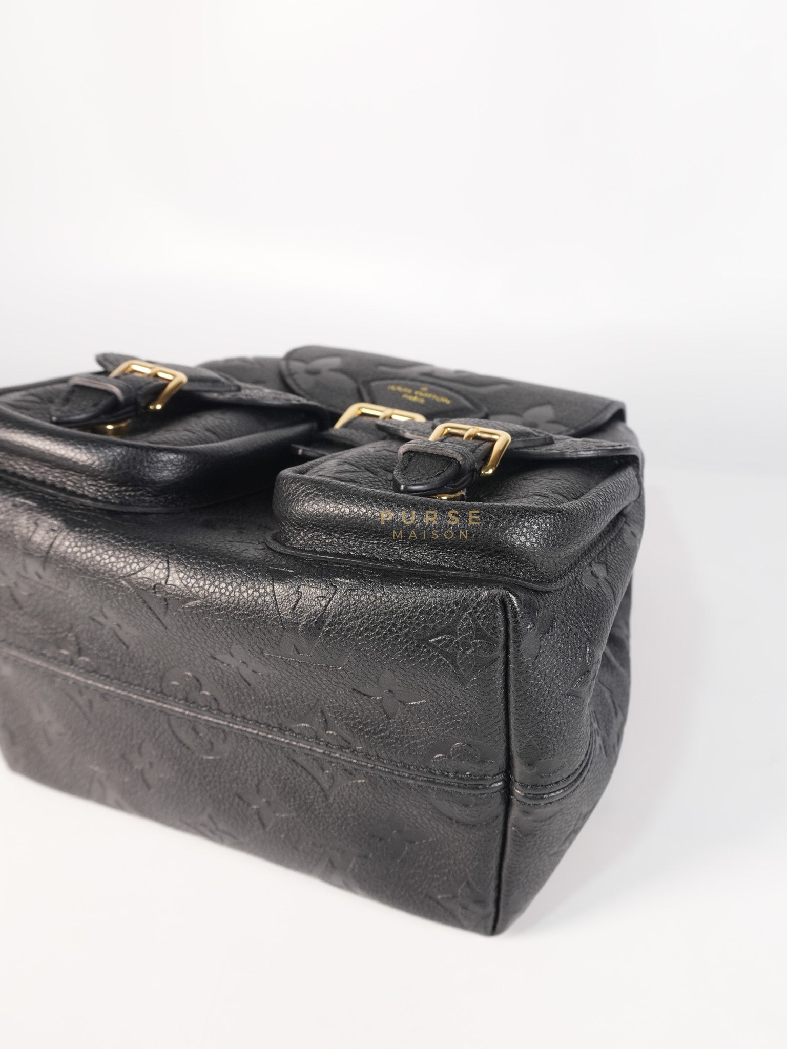 The Playful Backup Backpack in Black Monogram Empreinte Leather(Microchip) | Purse Maison Luxury Bags Shop