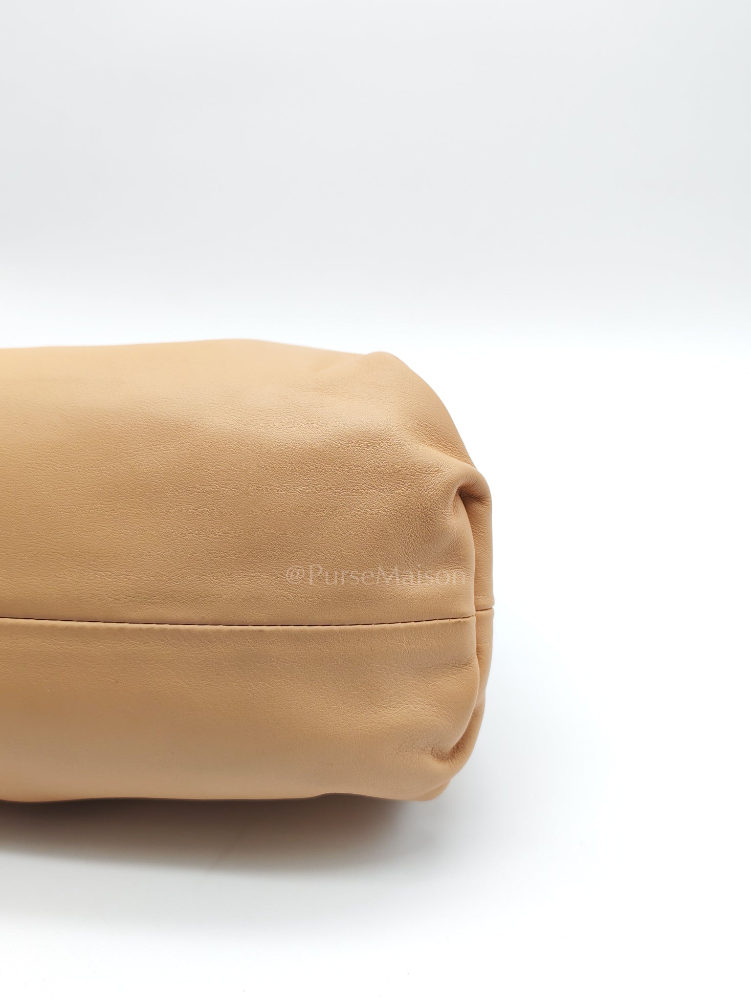 The Pouch Clutch in Beige Smooth Calfskin Leather | Purse Maison Luxury Bags Shop