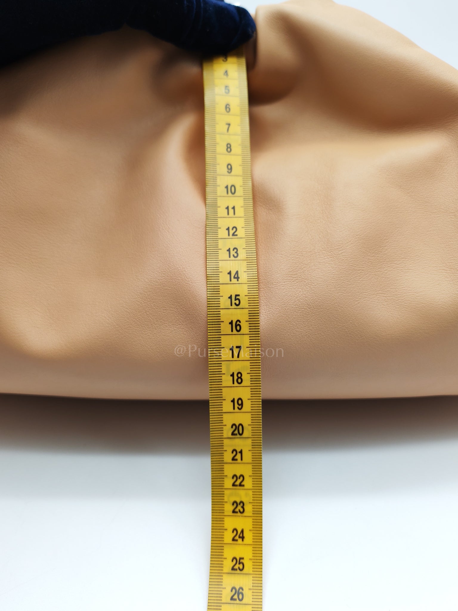 The Pouch Clutch in Beige Smooth Calfskin Leather | Purse Maison Luxury Bags Shop